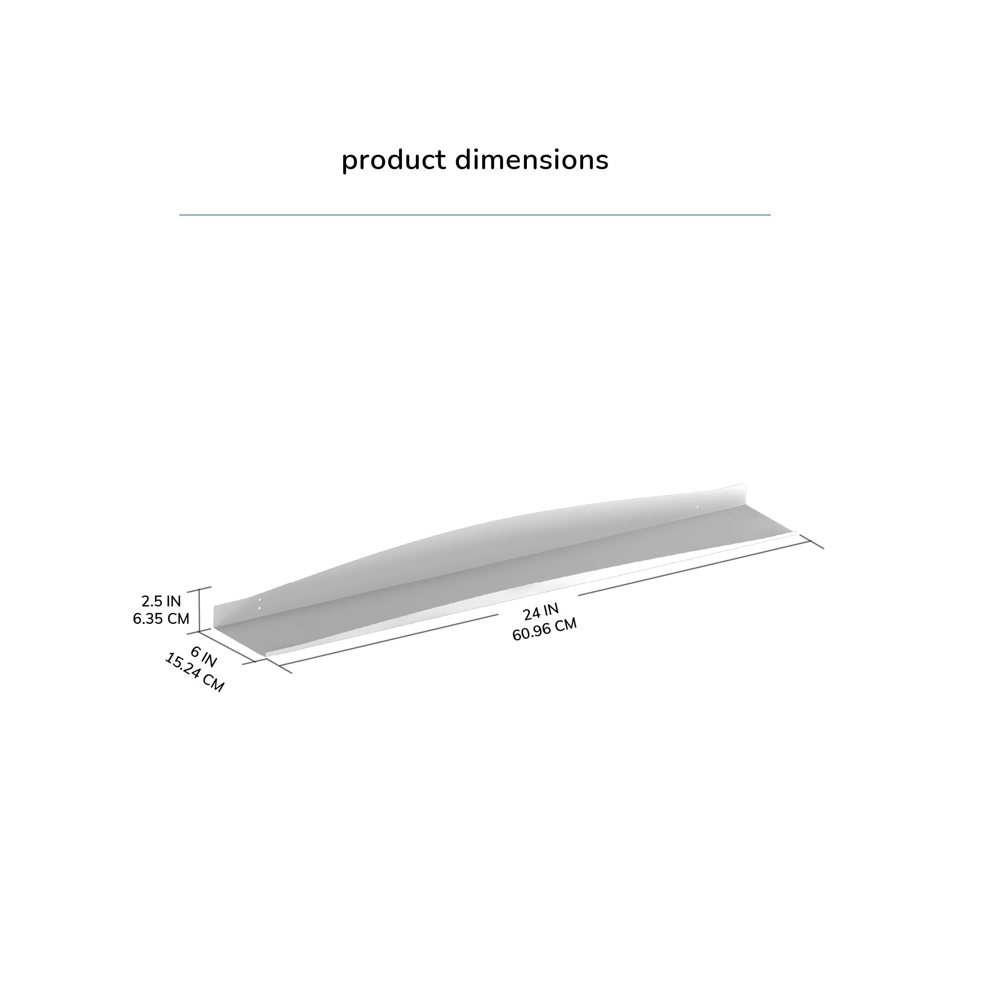 Harry Metal Gold Shelf - Small