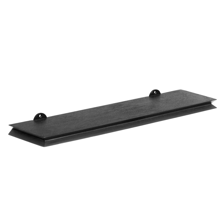 Hamish Solid Wood Black Wall Mounted Shelf - Small