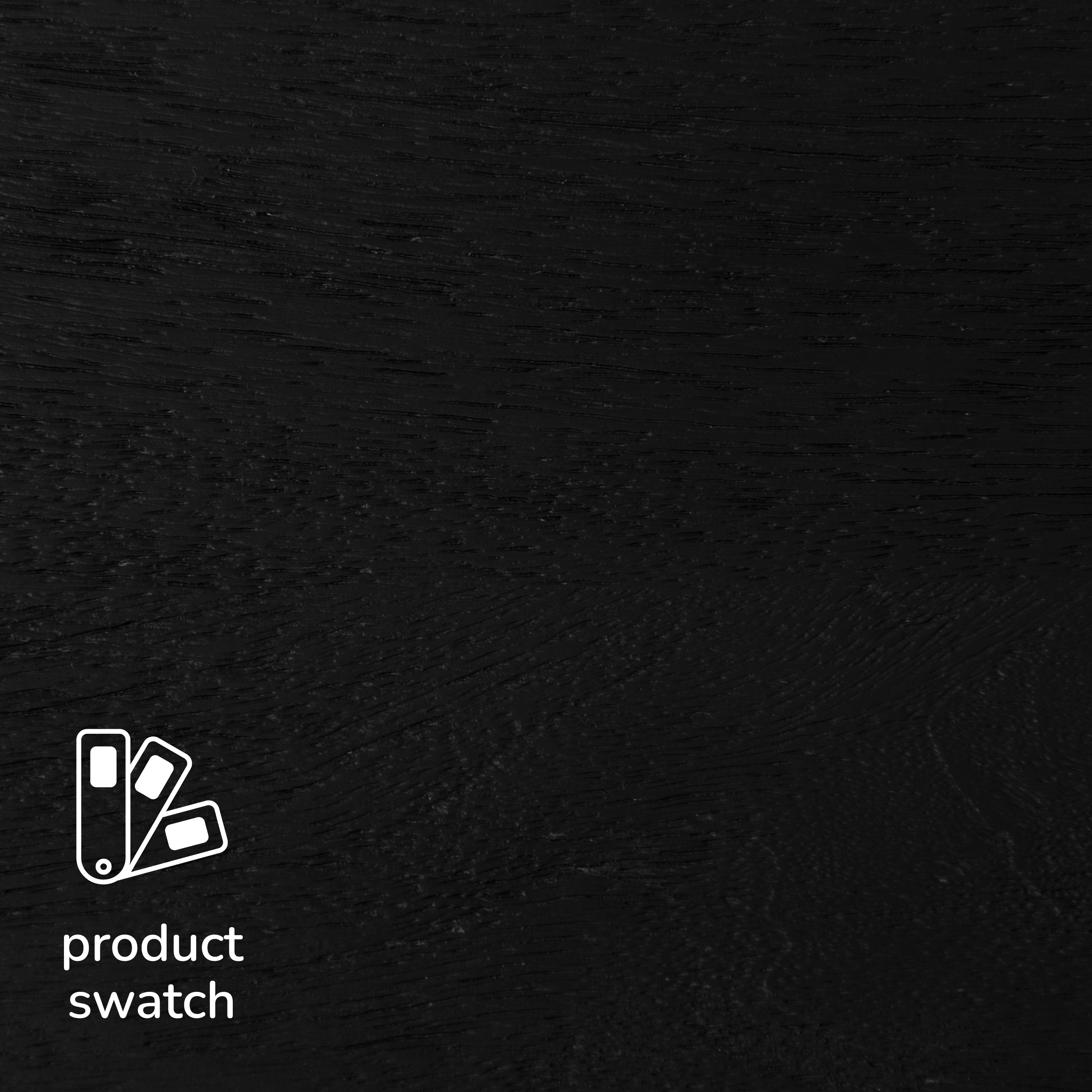 Hamish Solid Wood Black Wall Mounted Shelf - Small