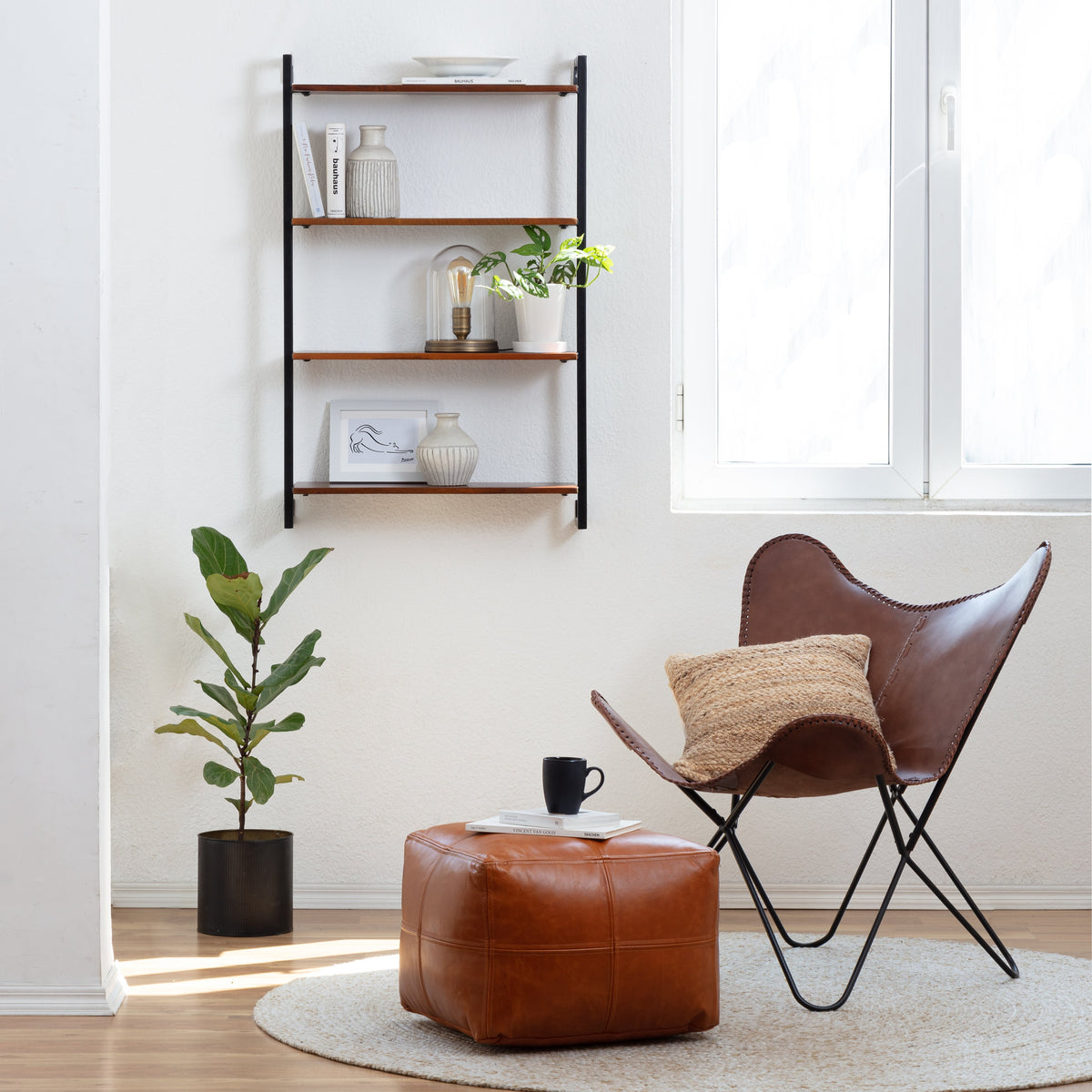 Phantom Wall Mounted Shelf - Walnut