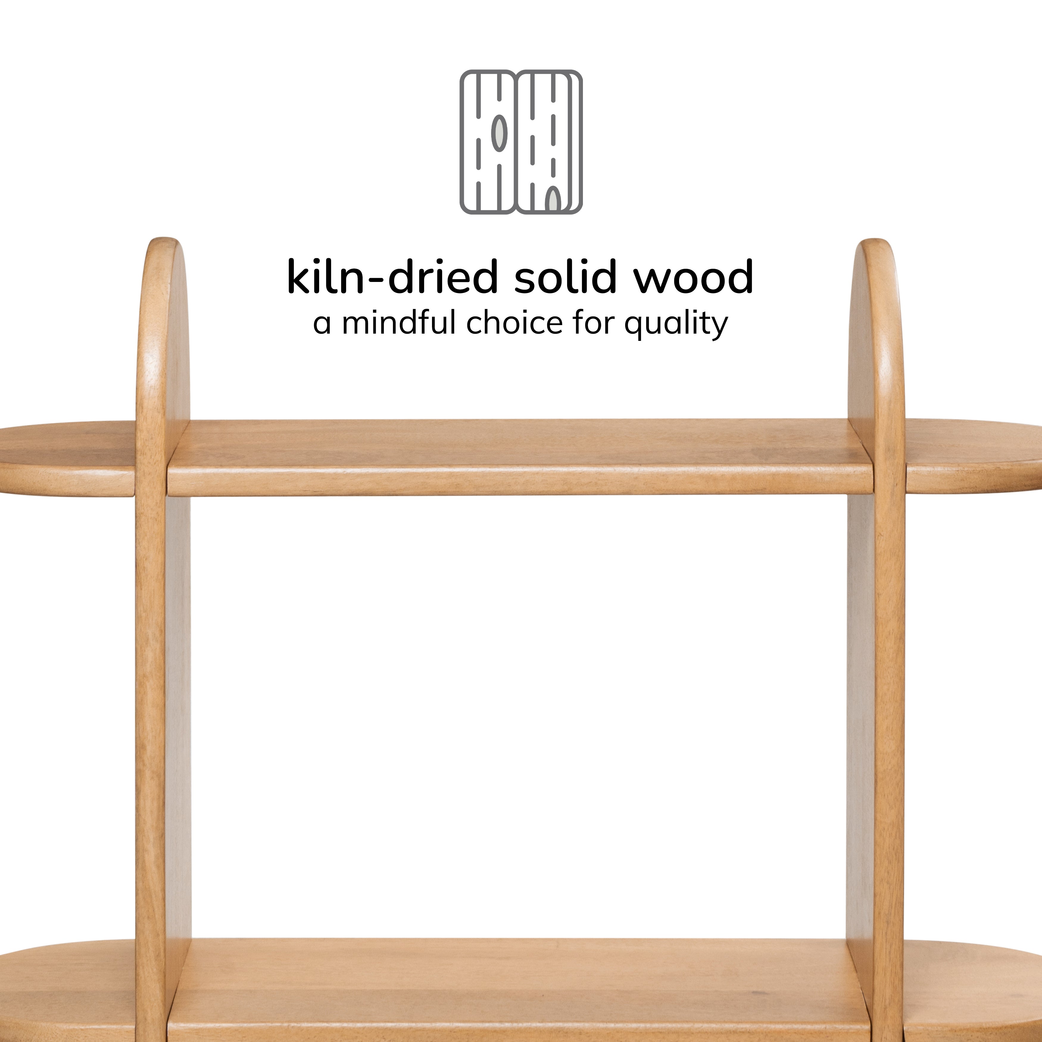 Montague Solid Wood Wall Mounted Shelf  - Blonde Natural