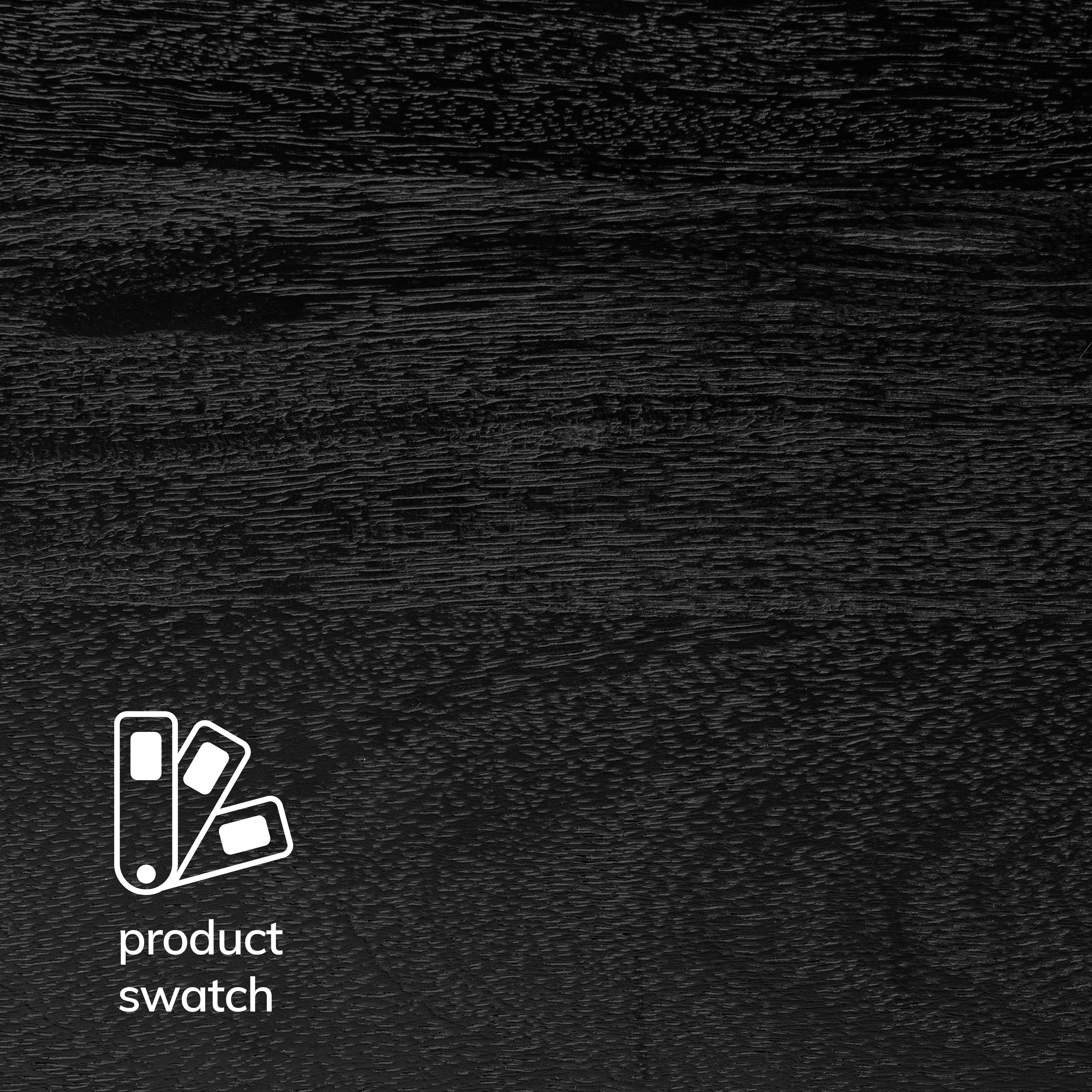 Oliver Solid Wood Wall Mounted Shelf  - Black