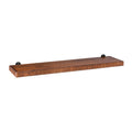 Ancona Solid Wood Wall Mounted Walnut Shelf - Large