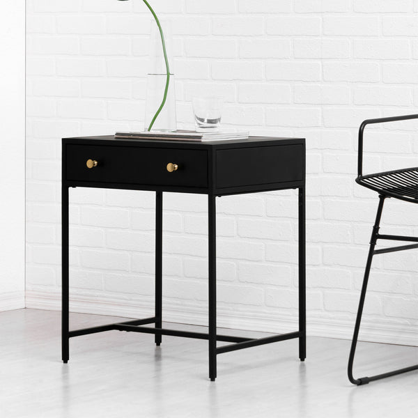 Brockwell Metal Black Nightstand