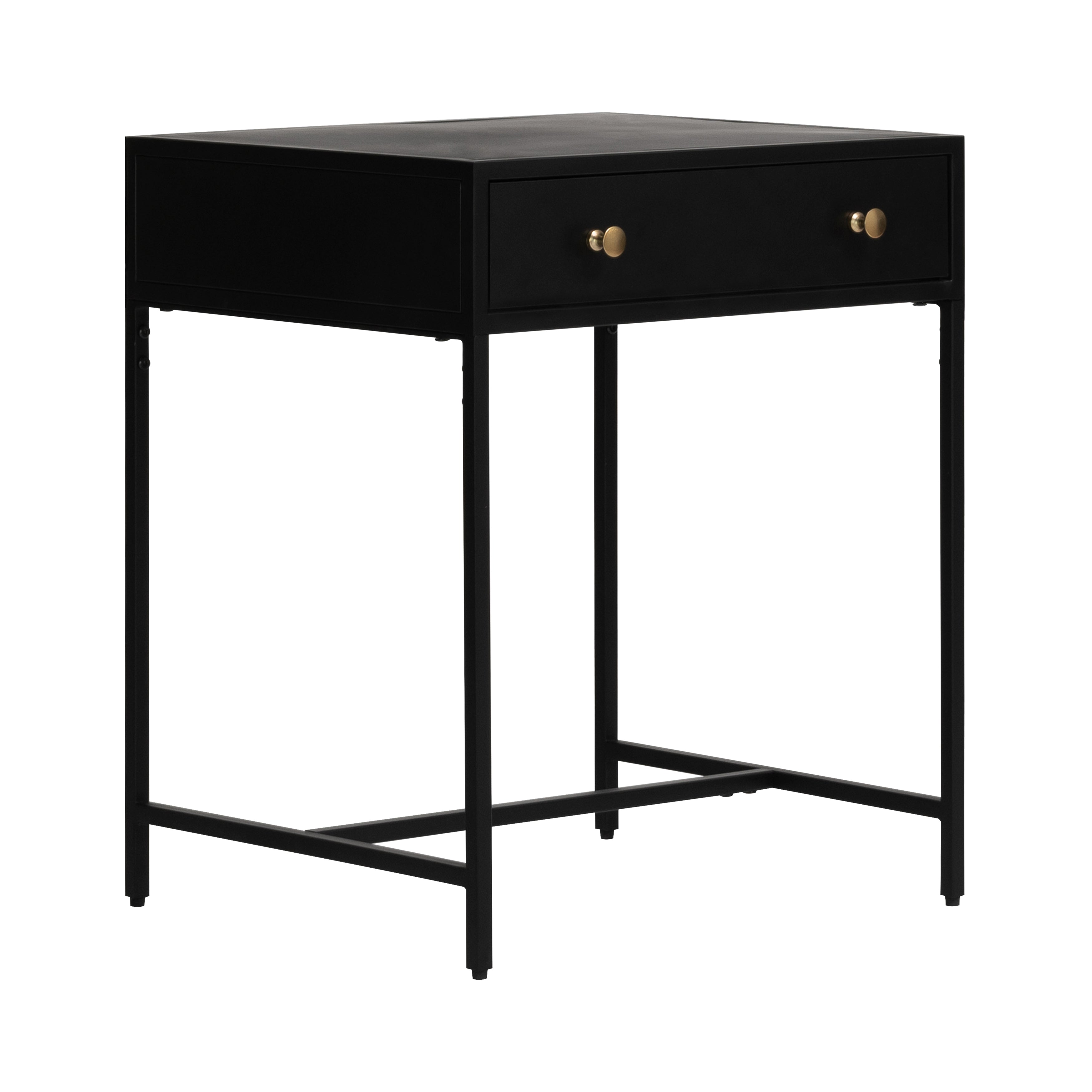 Brockwell Metal Black Nightstand