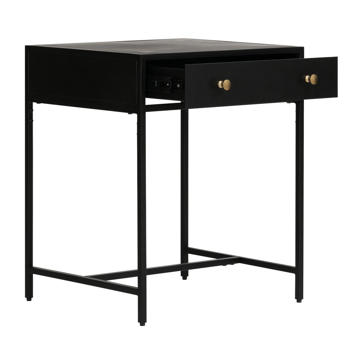 Brockwell Metal Black Nightstand