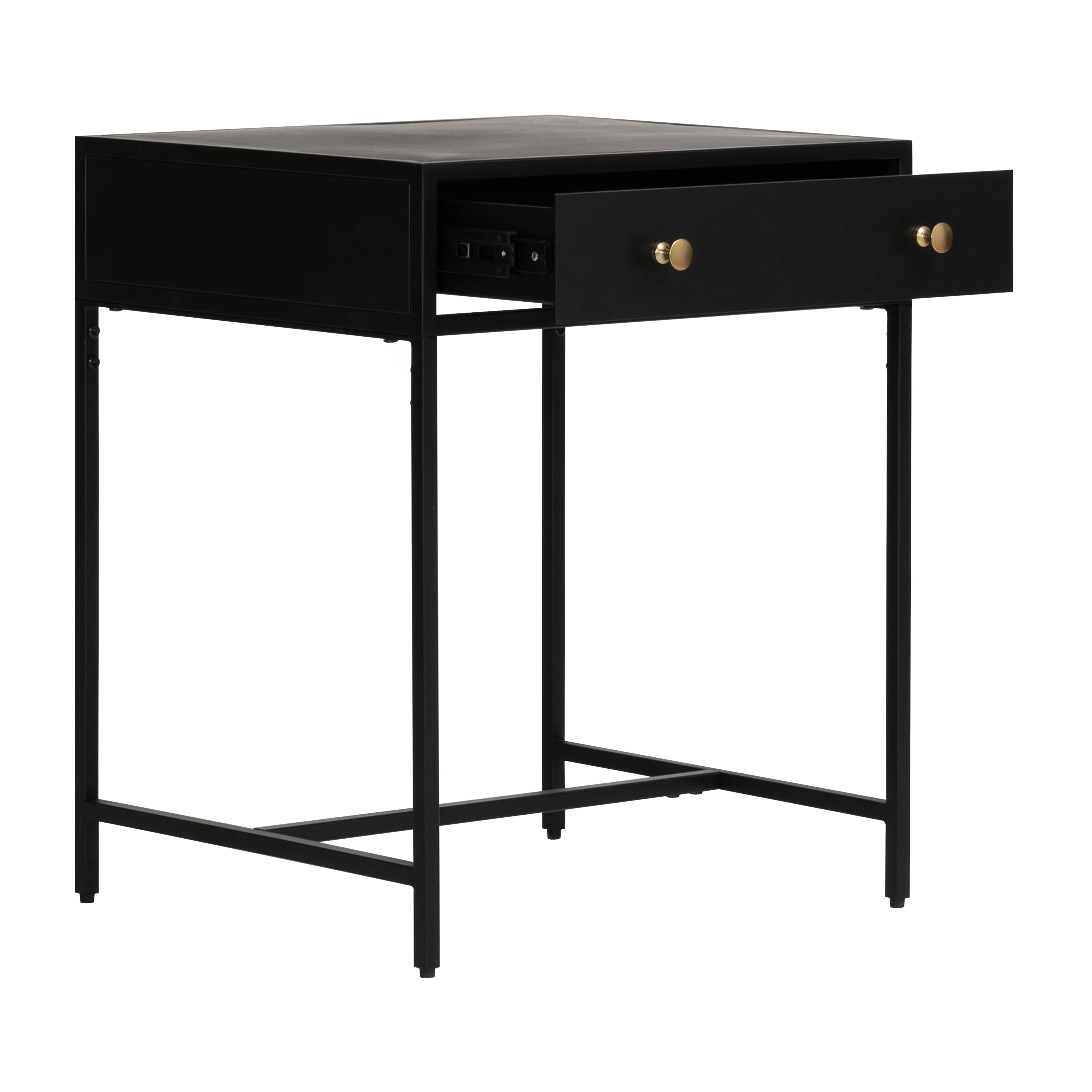 Brockwell Metal Black Nightstand