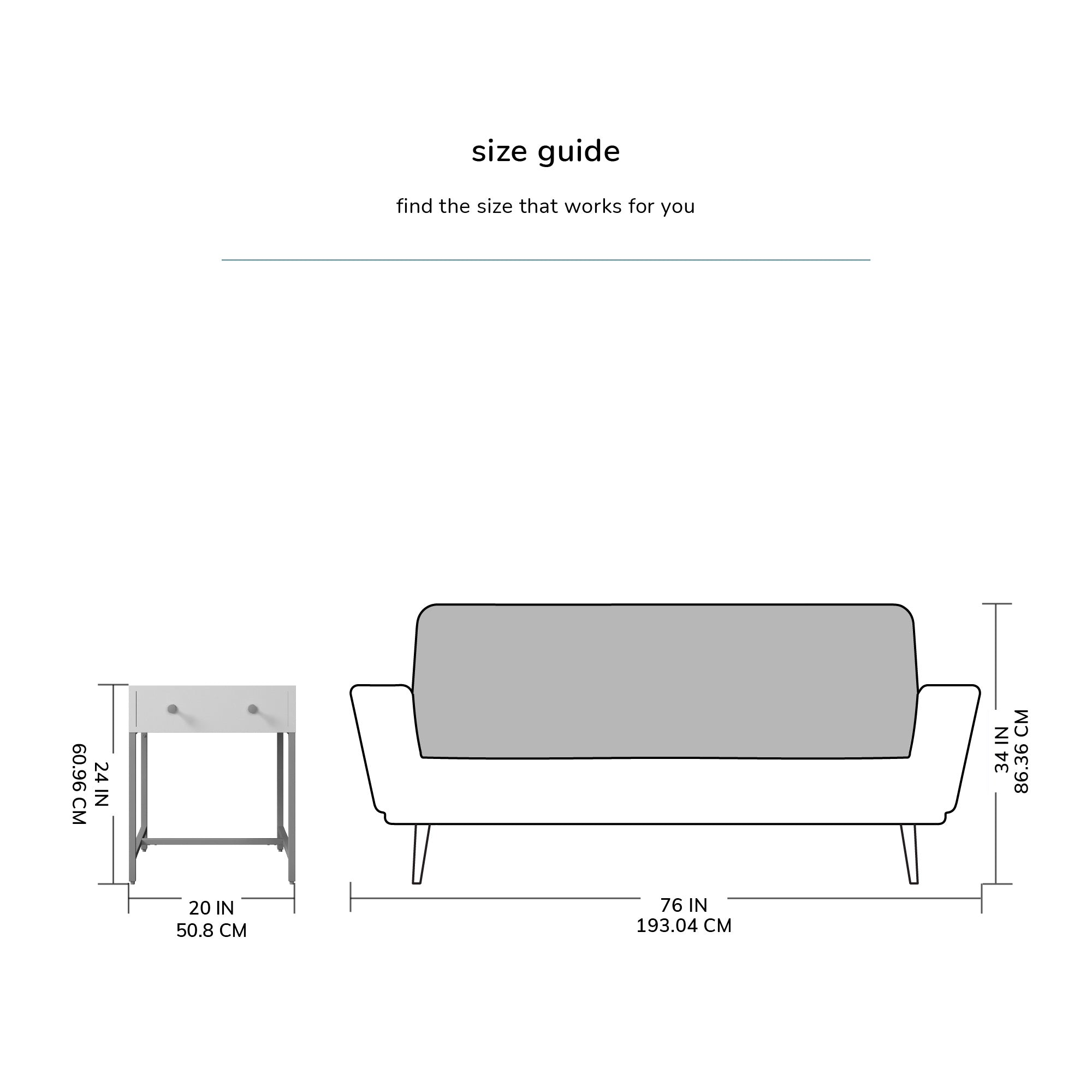 Brockwell Metal Black Nightstand