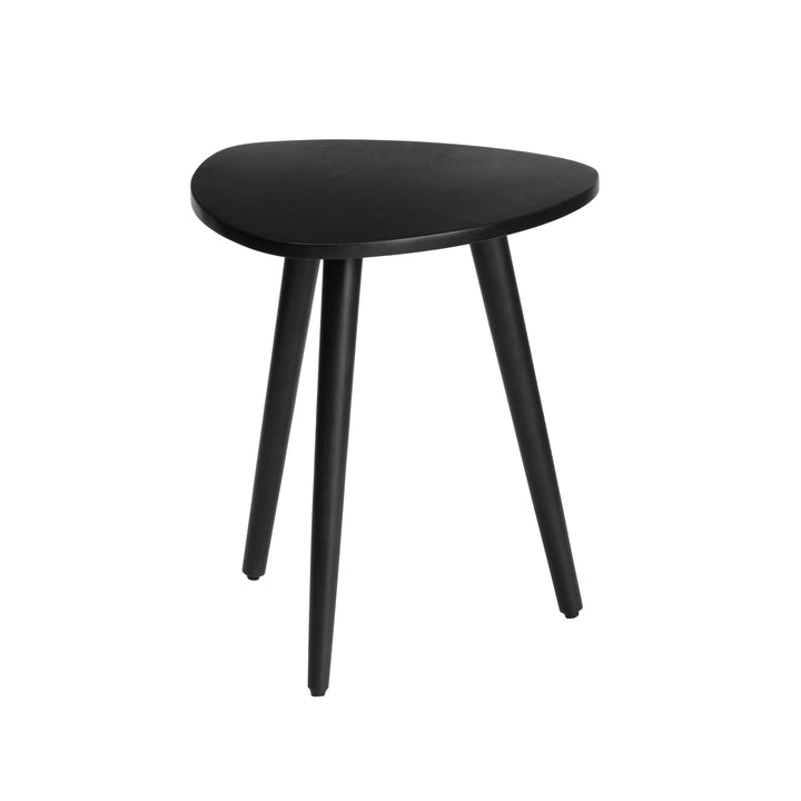 Tora Solid Wood Side Table - Black