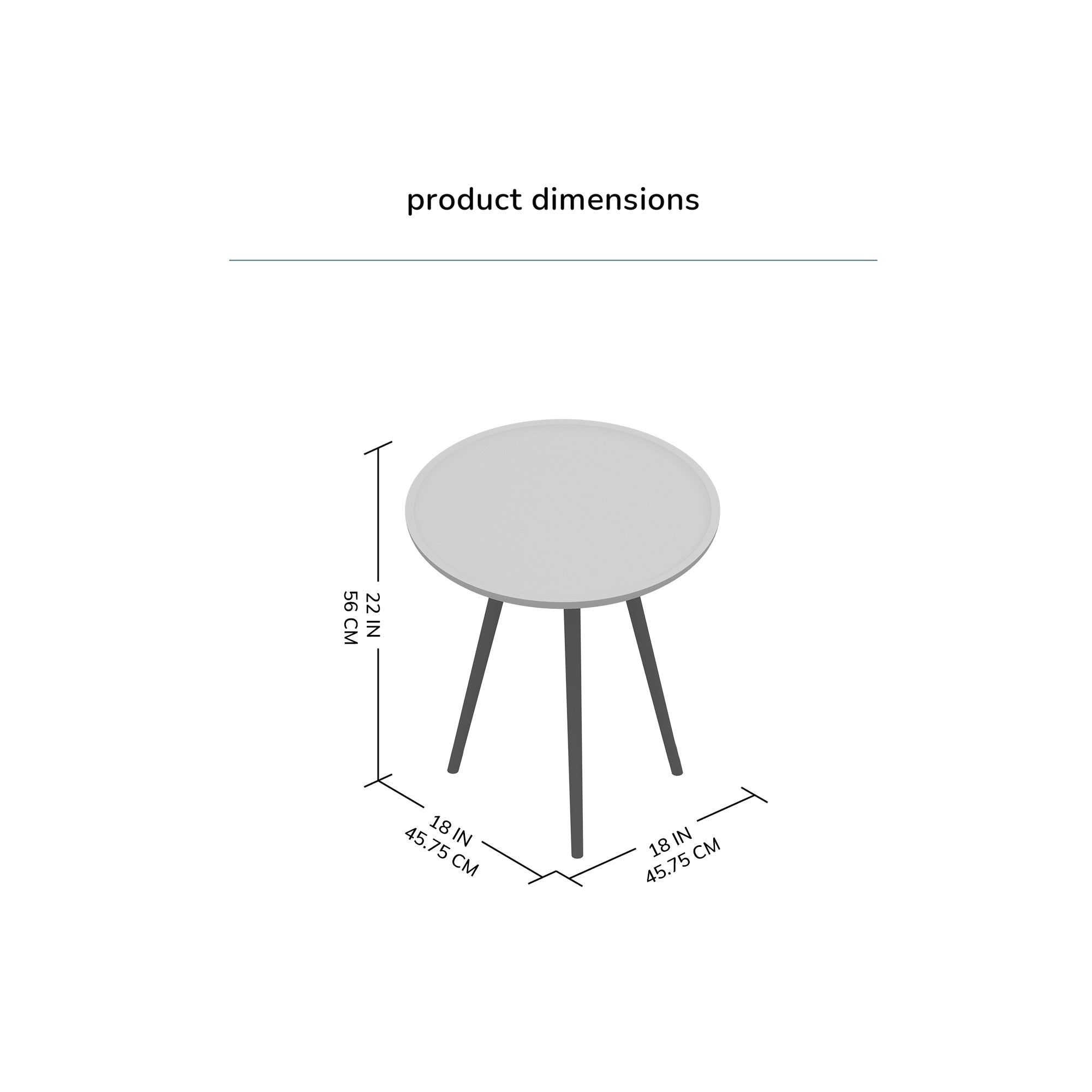 Electra Side Table - Whitewash