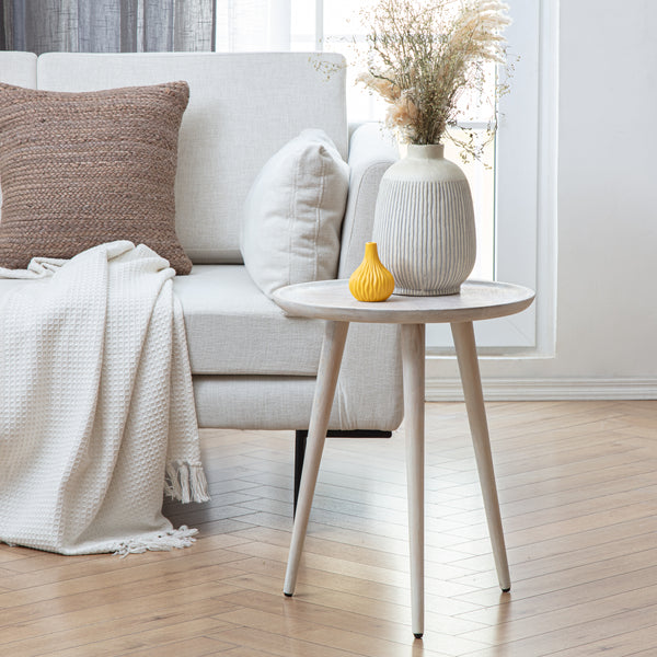 Electra Side Table - Whitewash