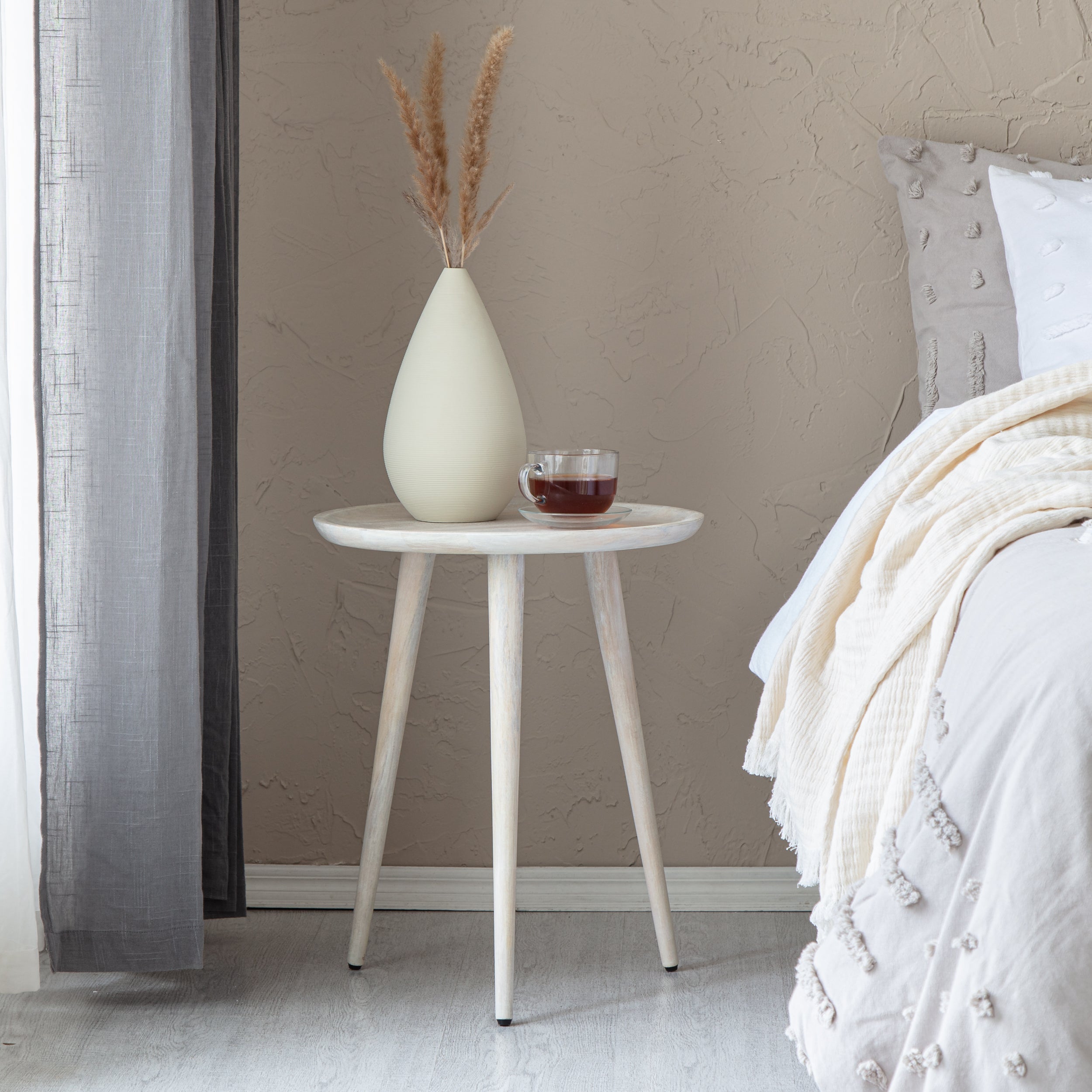 Electra Side Table - Whitewash