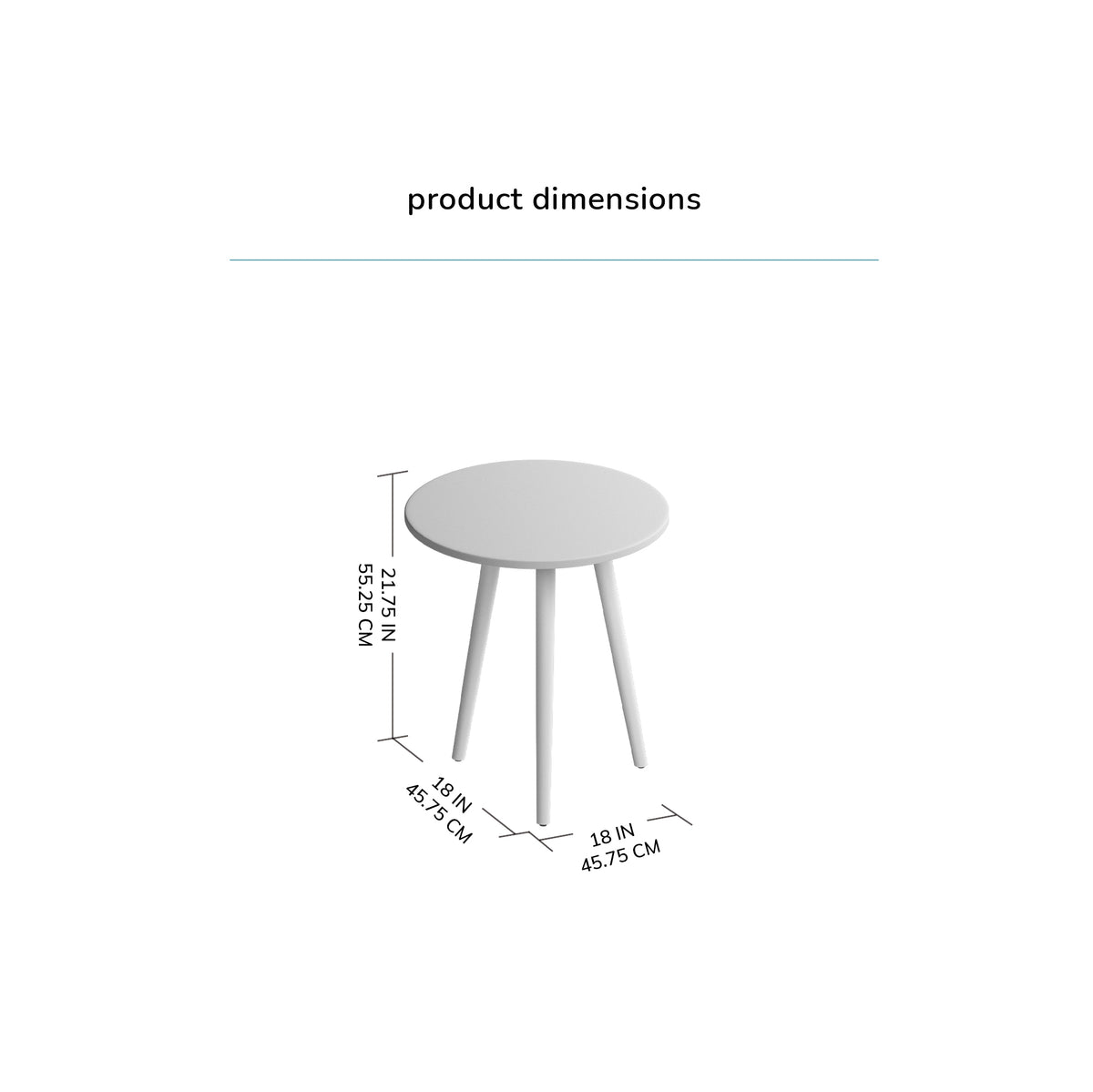 Judy Solid Side Table - Walnut