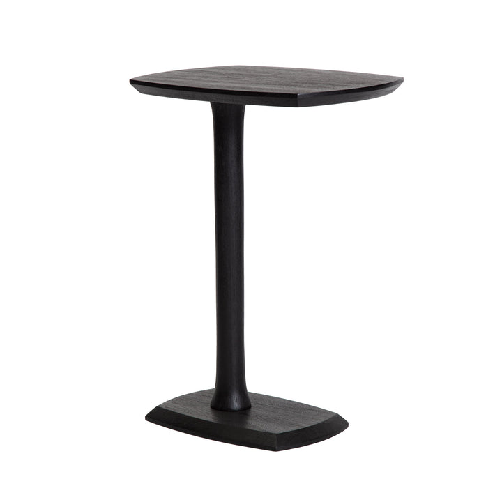 Ellis Solid Wood Side Table - Black