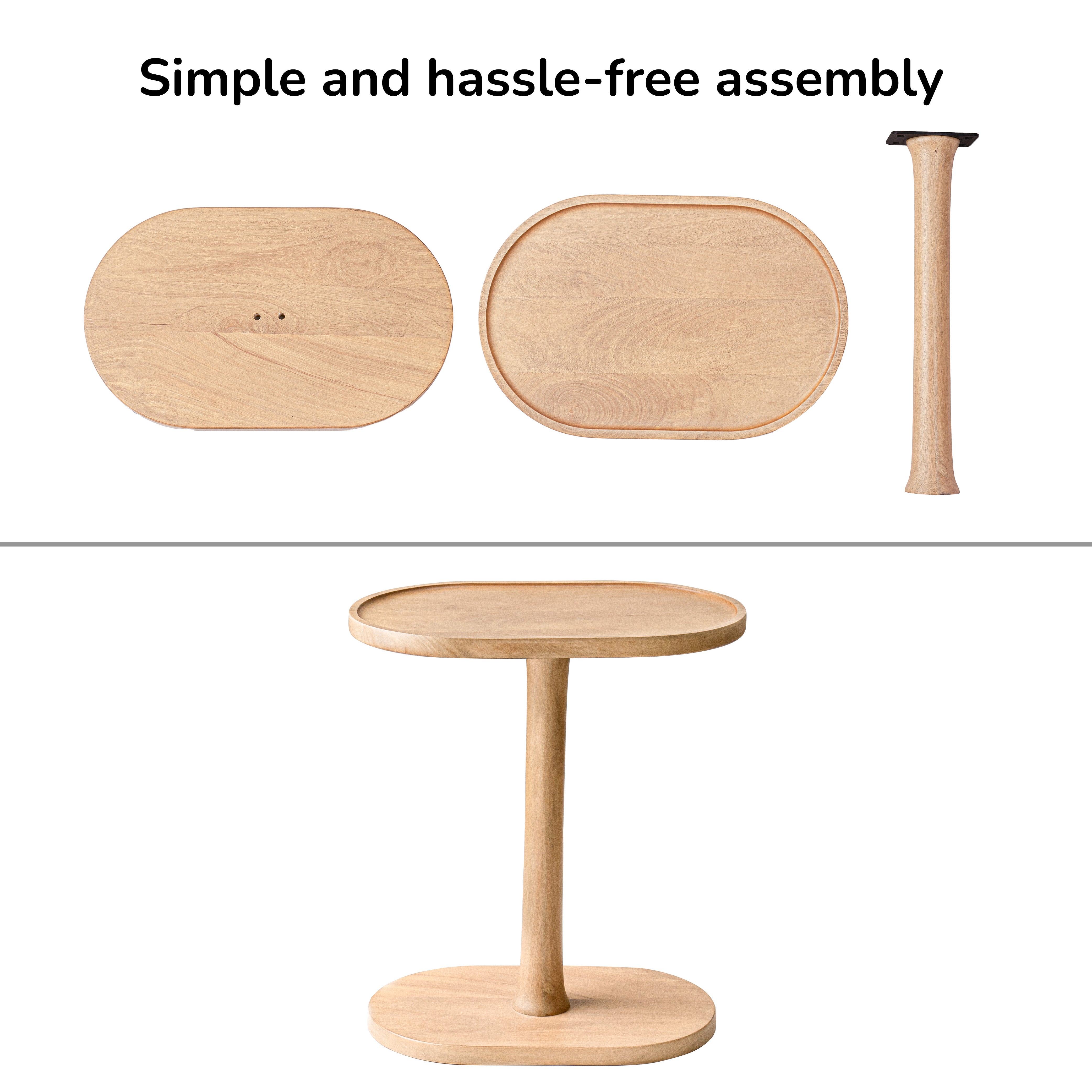 Campbell Side Table - Blonde Natural