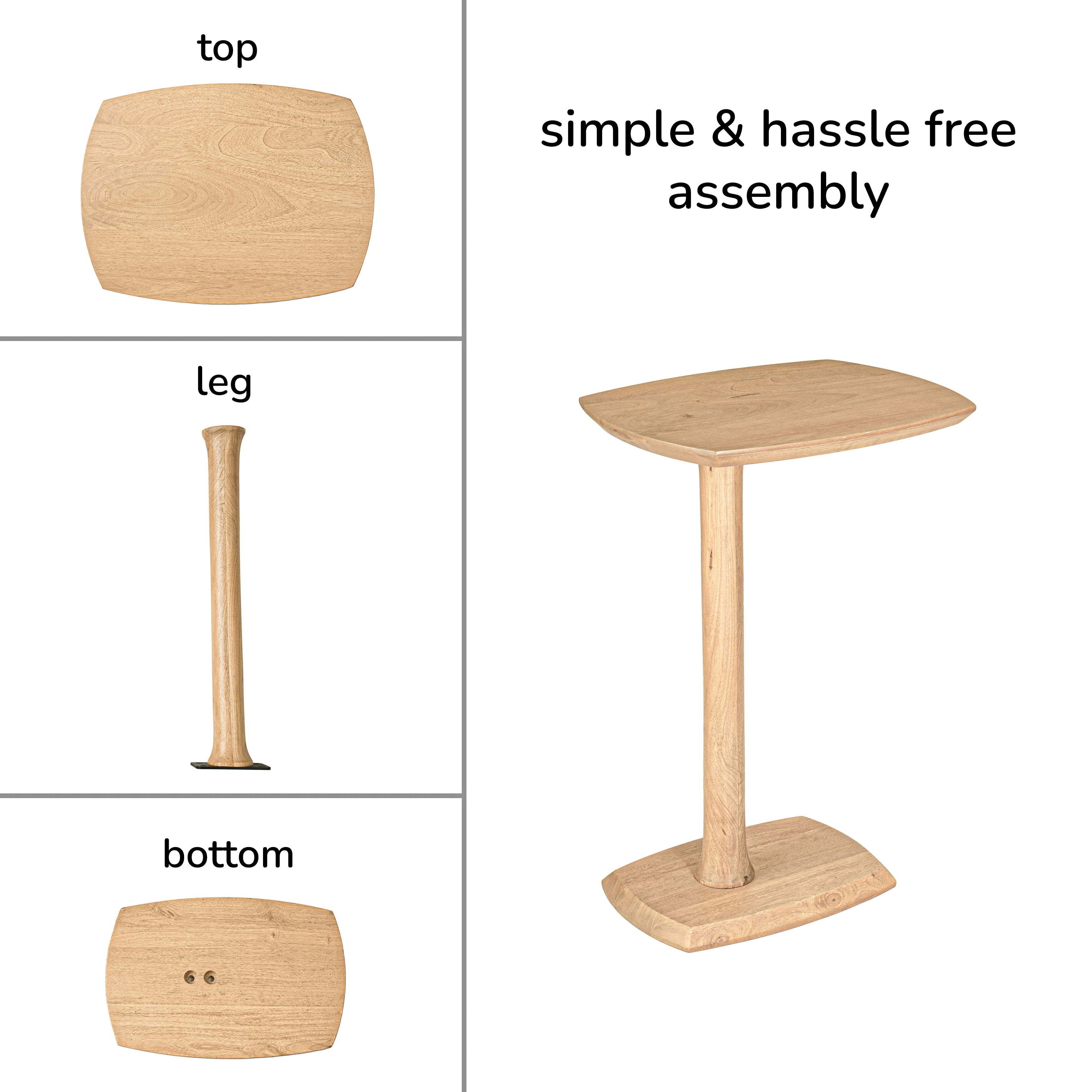 Ellis Side Table - Blonde Natural