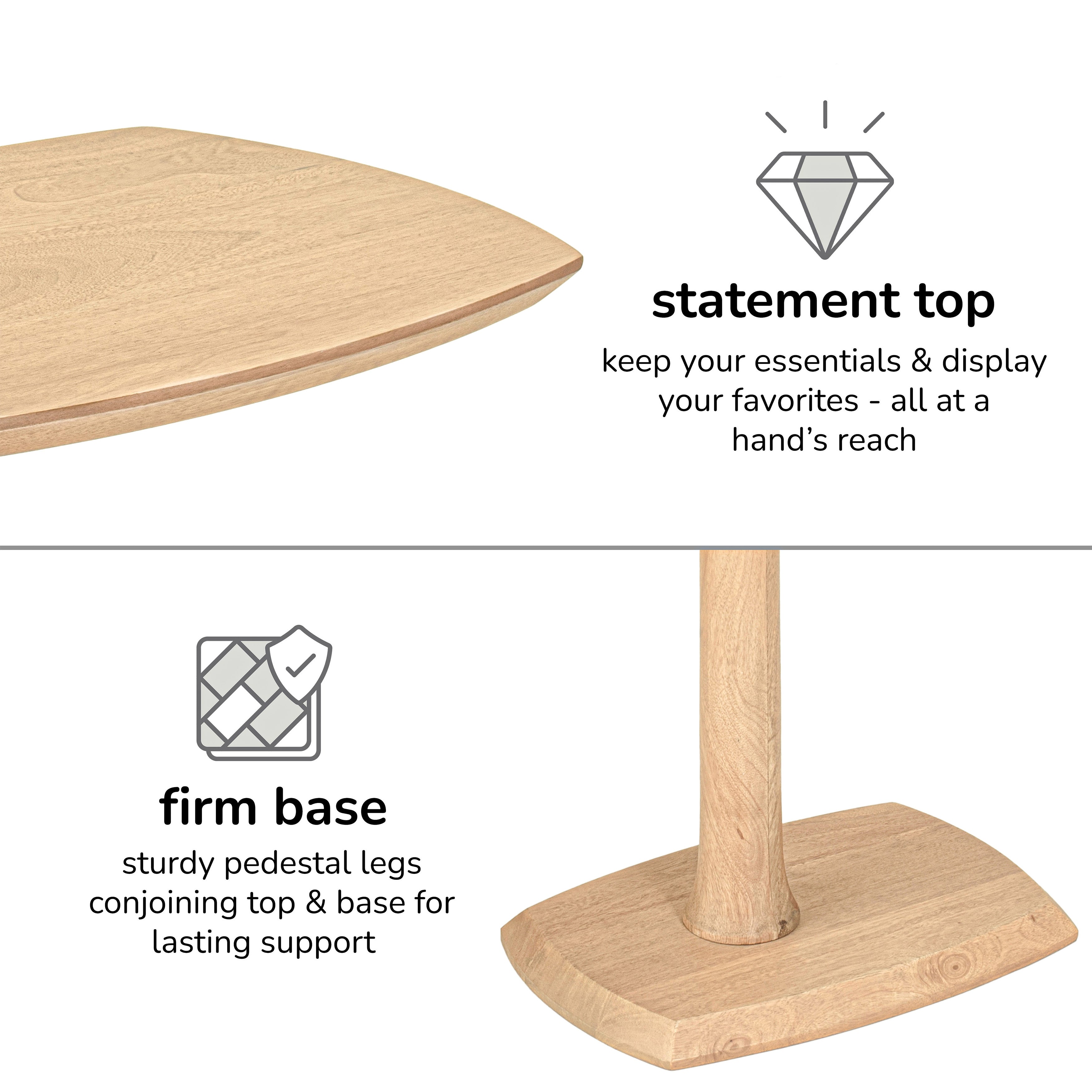 Ellis Side Table - Blonde Natural