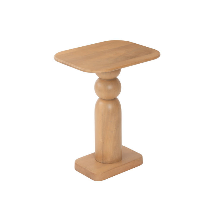 Vita Solid Wood Side Table - Blonde Natural