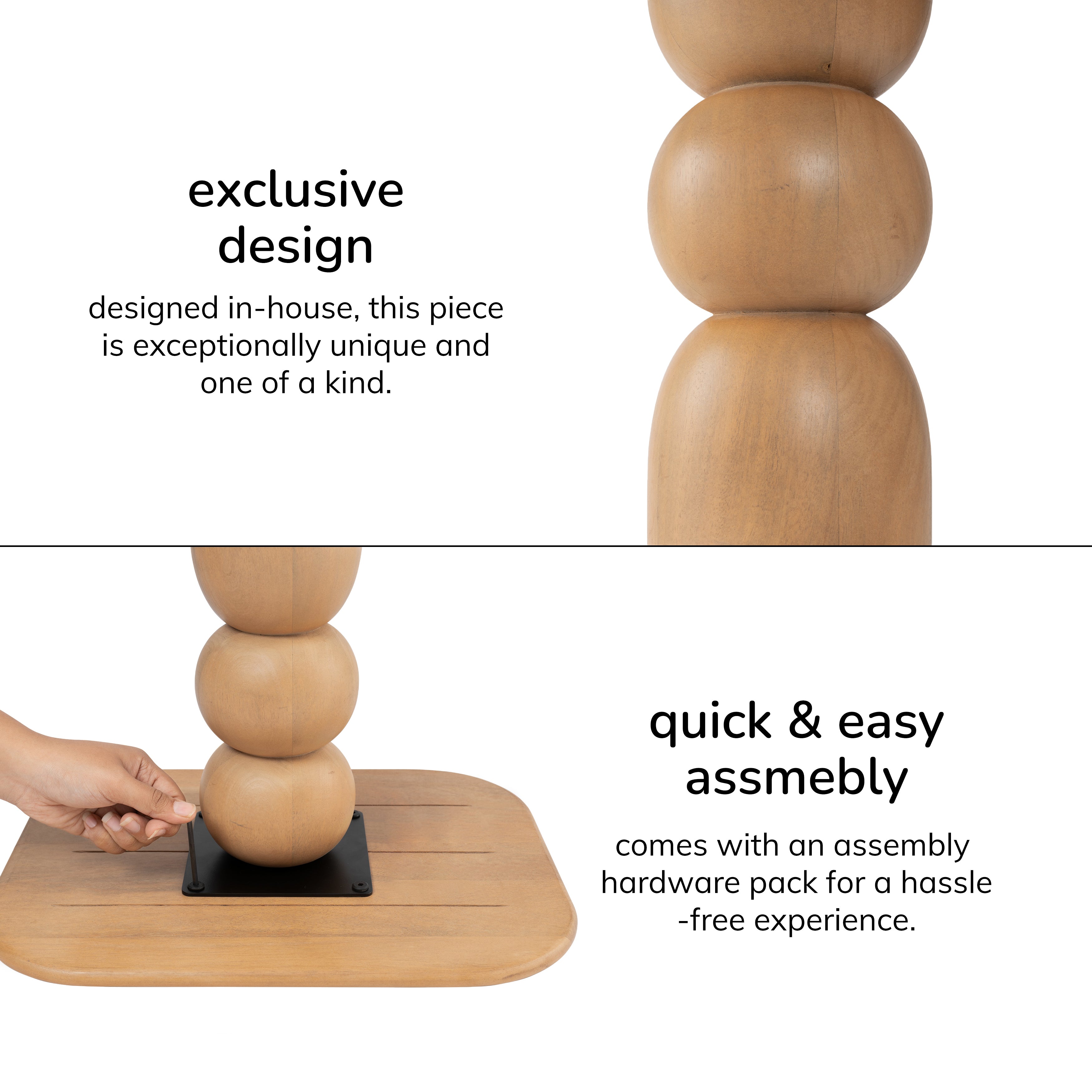 Vita Side Table - Blonde Natural