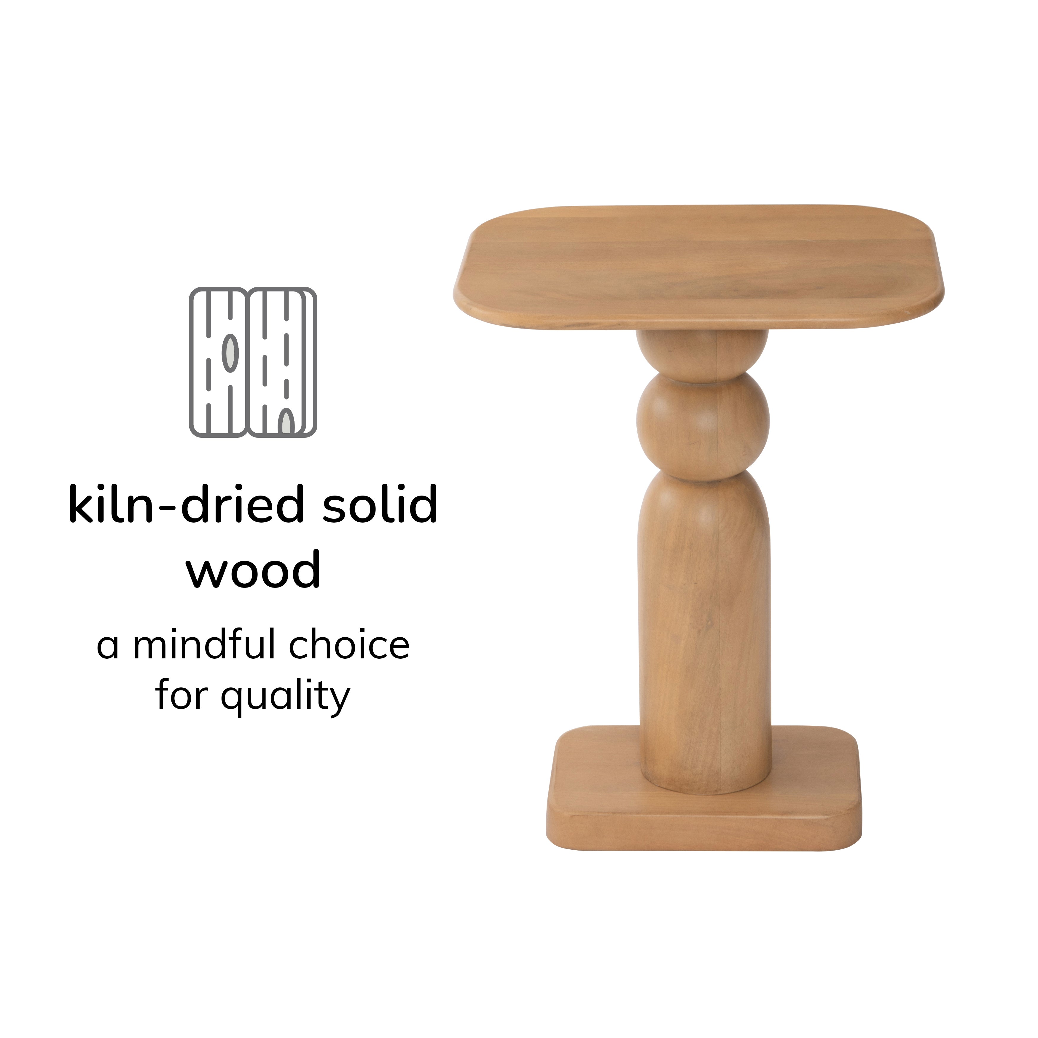 Vita Side Table - Blonde Natural