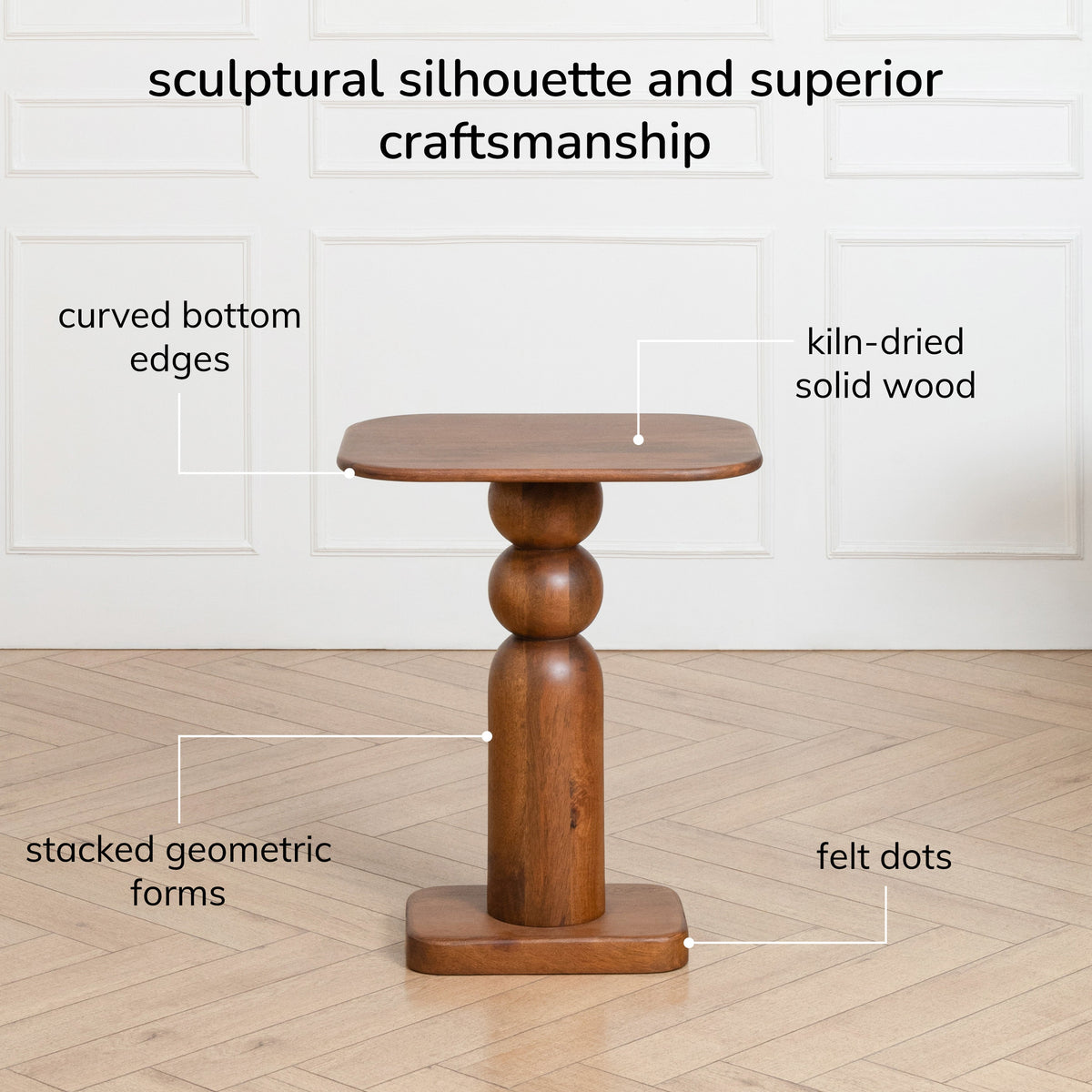 Vita Side Table - Walnut