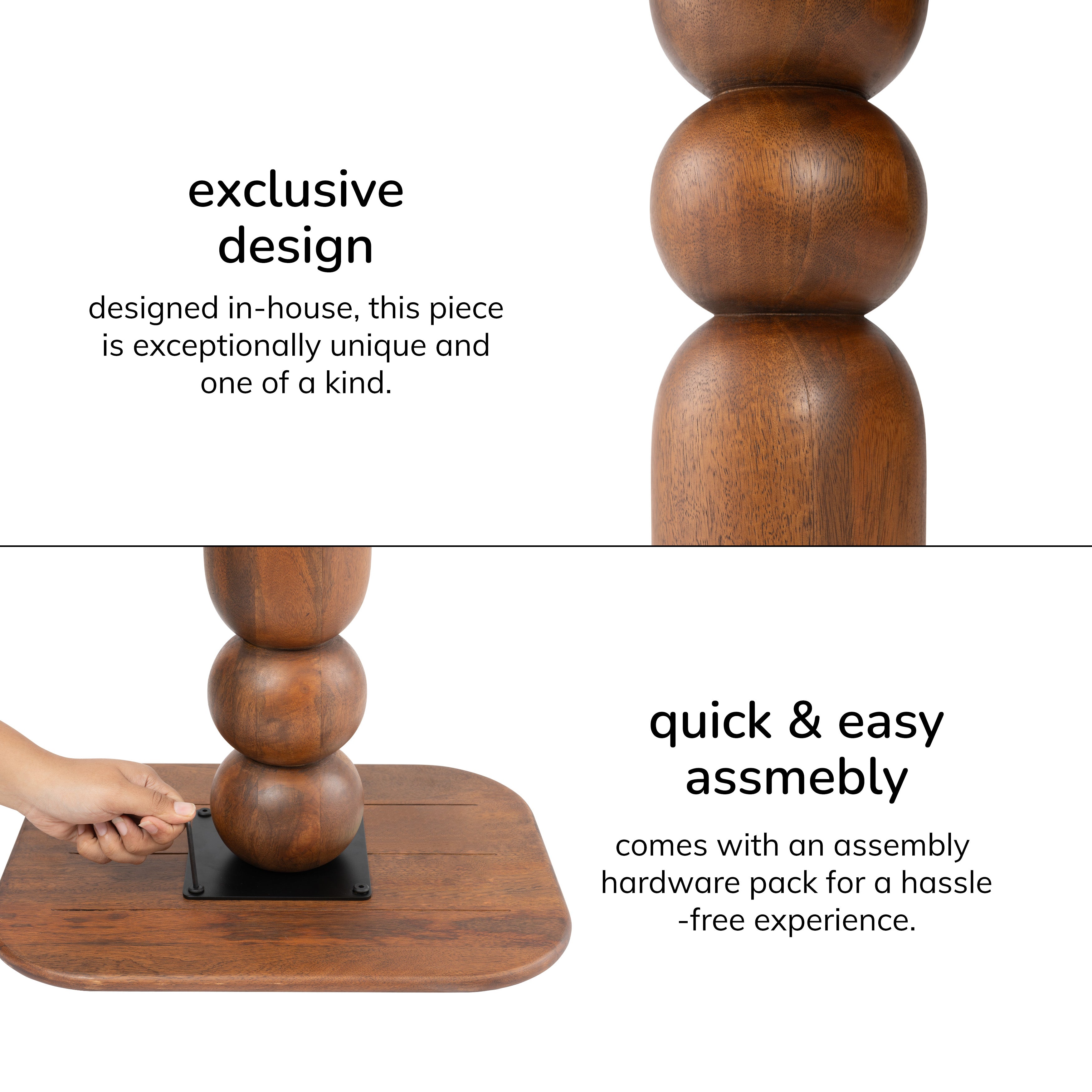 Vita Side Table - Walnut