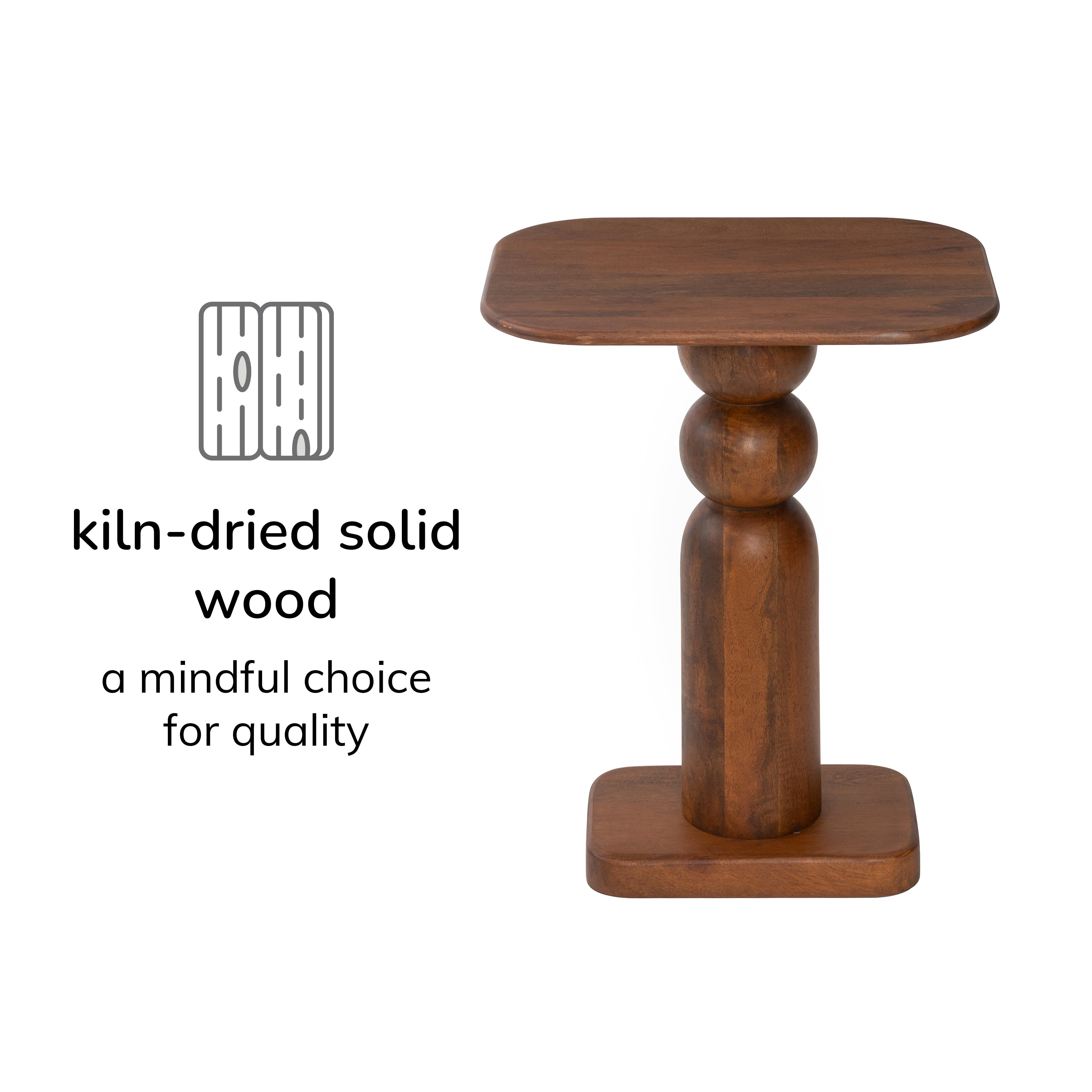 Vita Side Table - Walnut