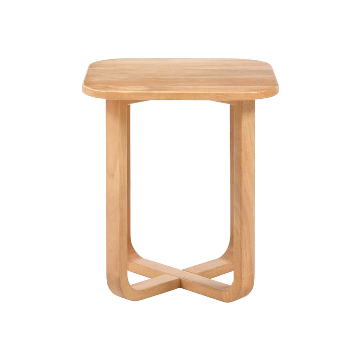 Duchie Solid Wood Side Table - Blonde Natural