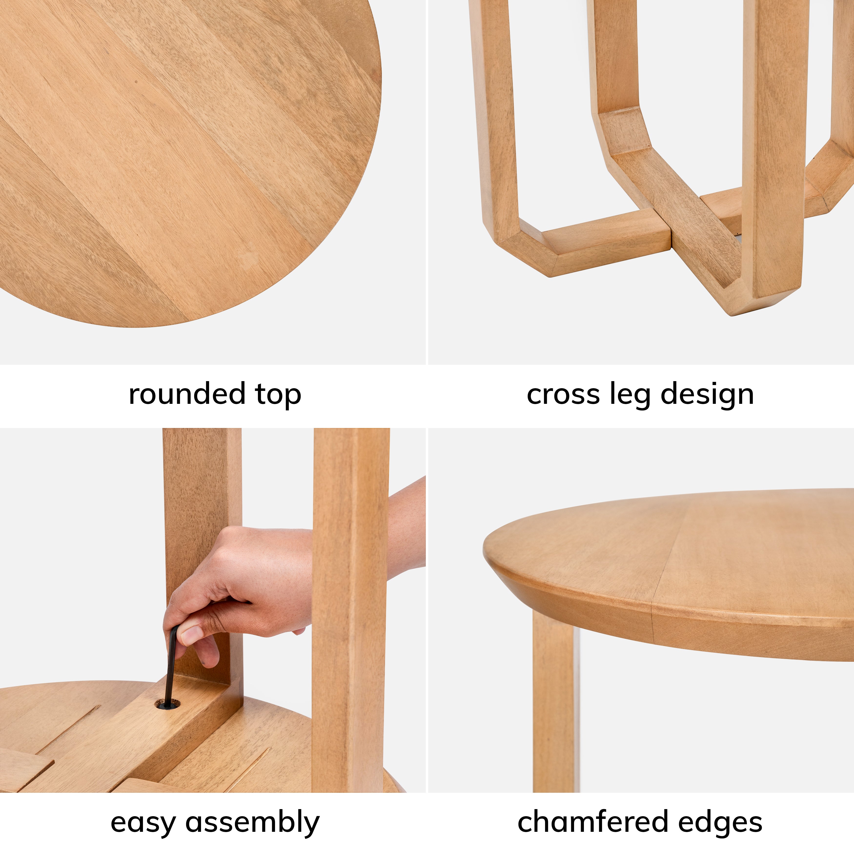 Forbes Side Table - Blonde Natural