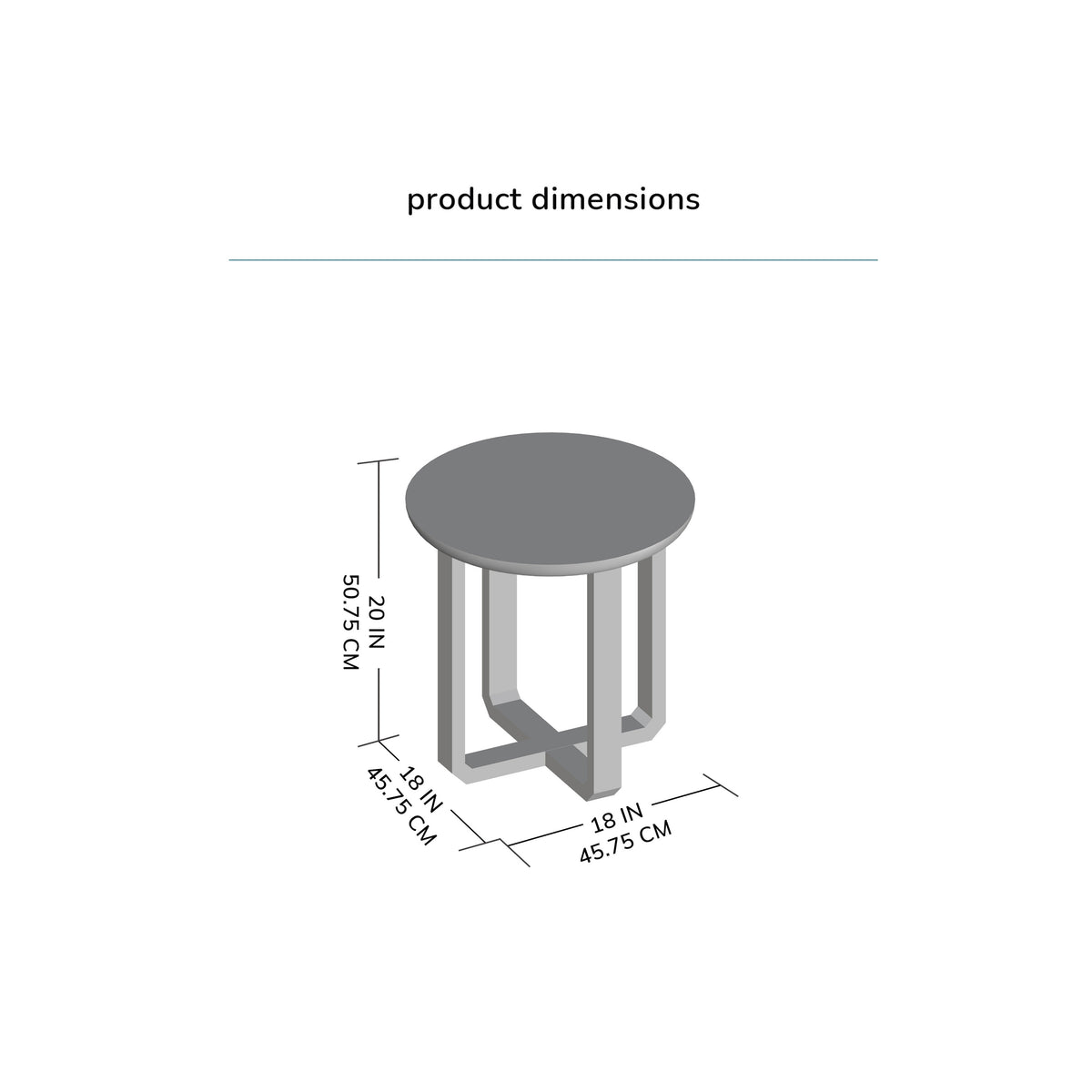 Forbes Solid Wood Side Table - Walnut