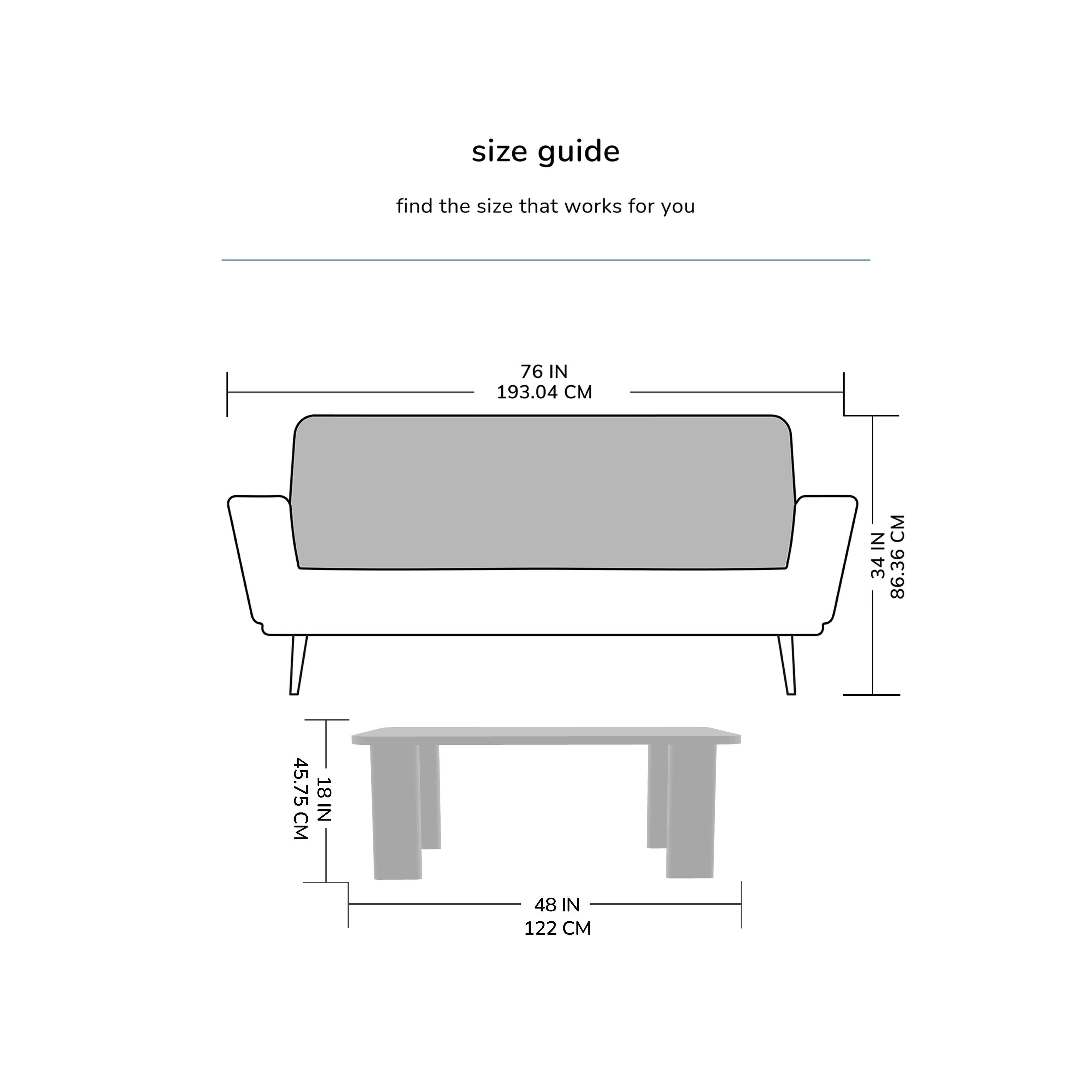 Granite Solid Wood Coffee Table - Warm Sand