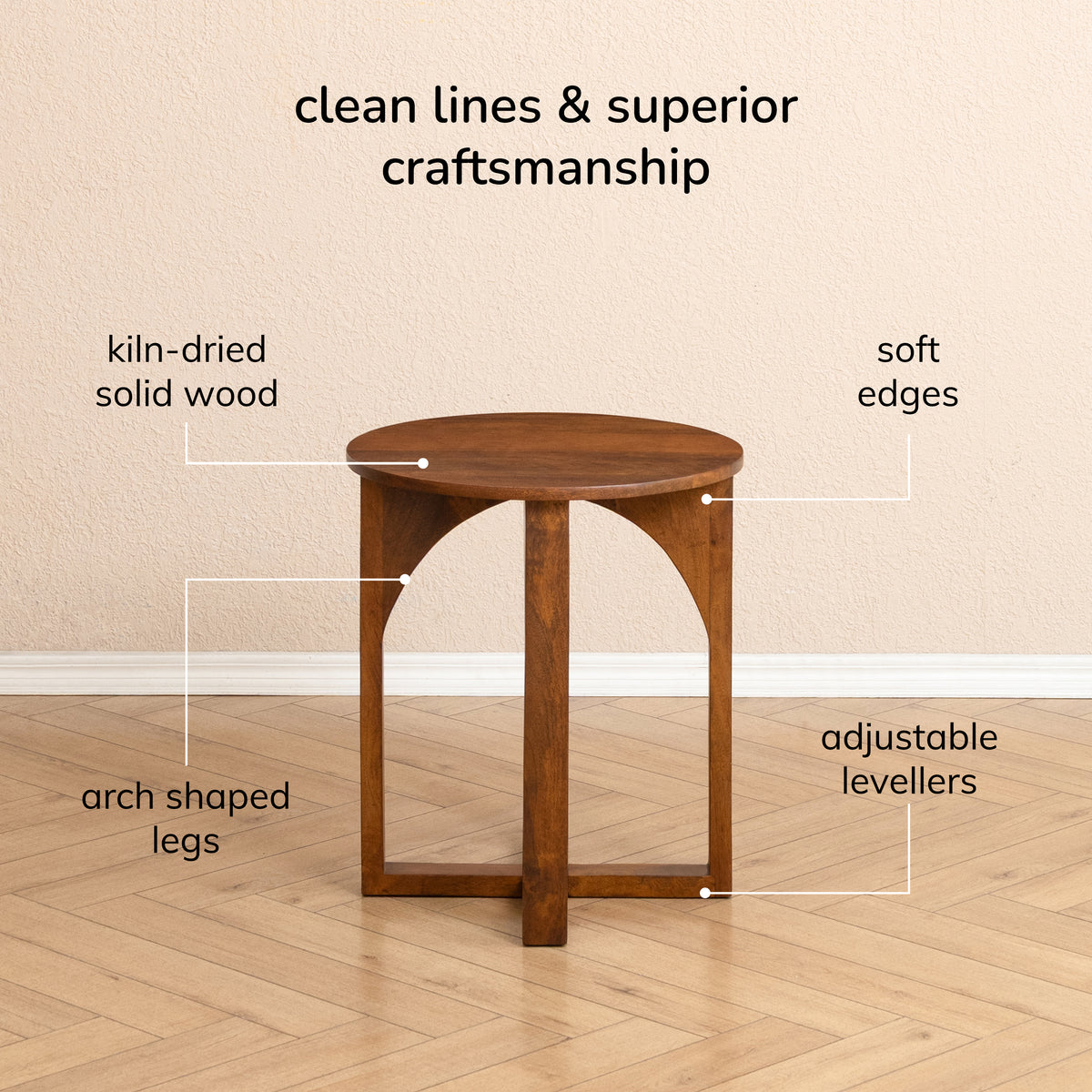 Viera Side Table - Walnut