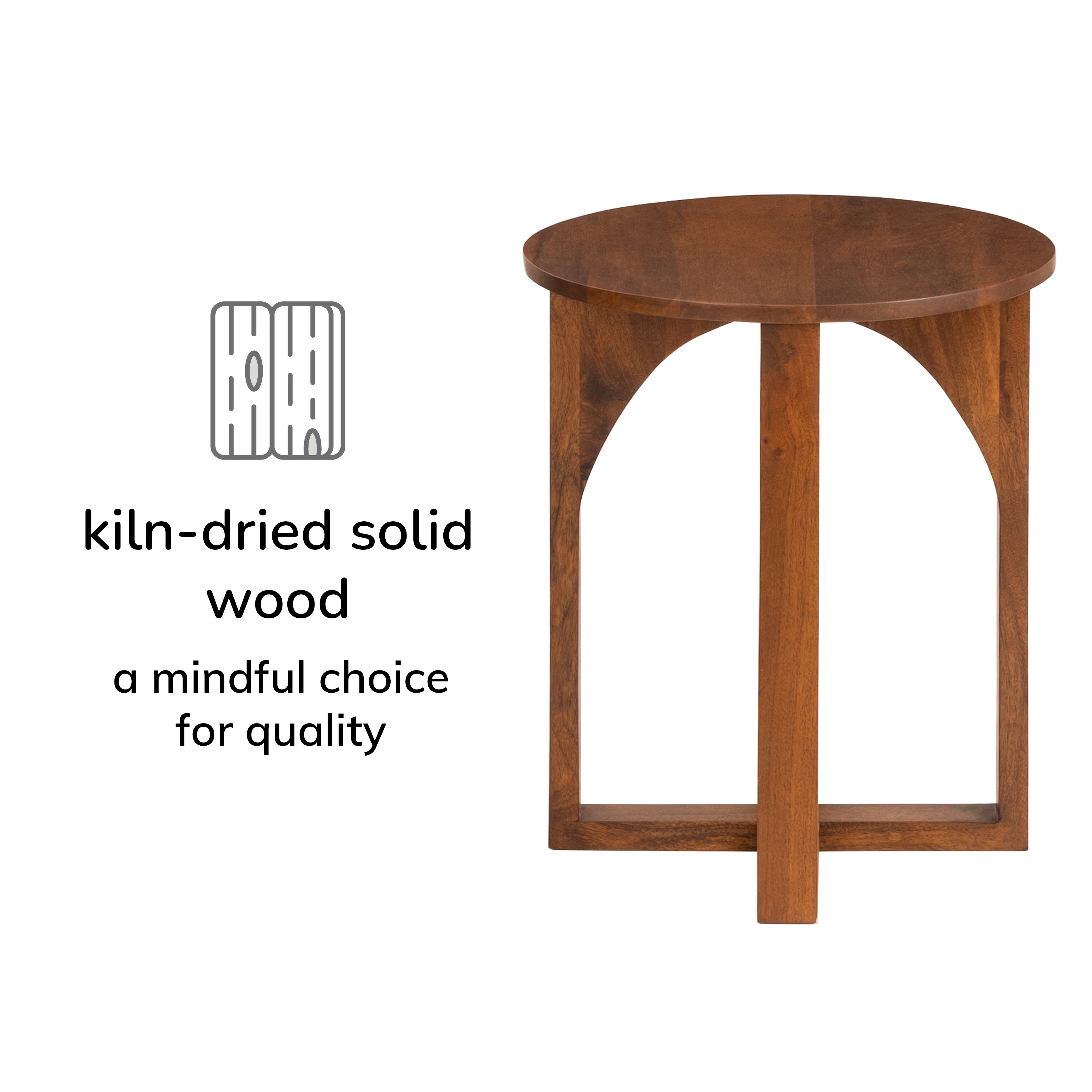 Viera Side Table - Walnut