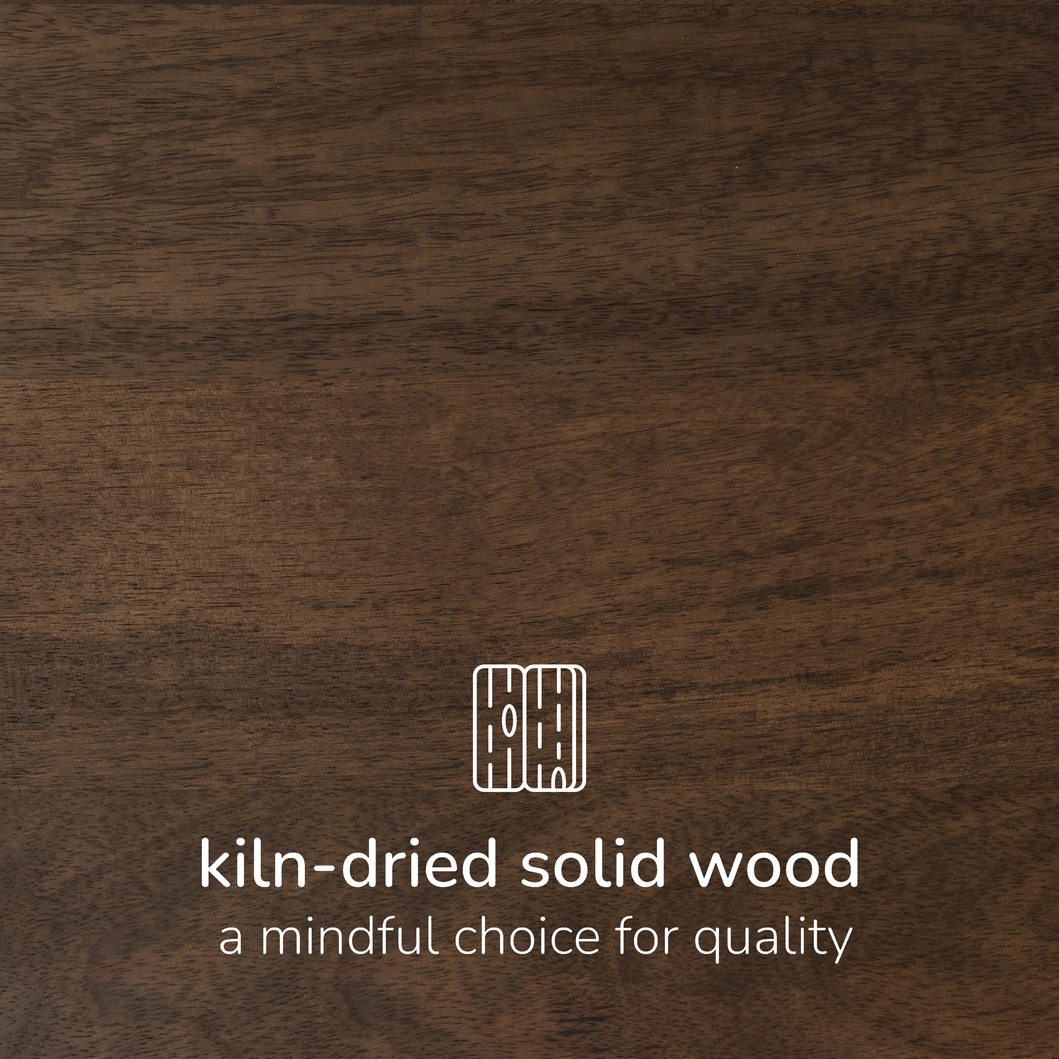 Daisy Solid Wood Side Table - Hazel Brown