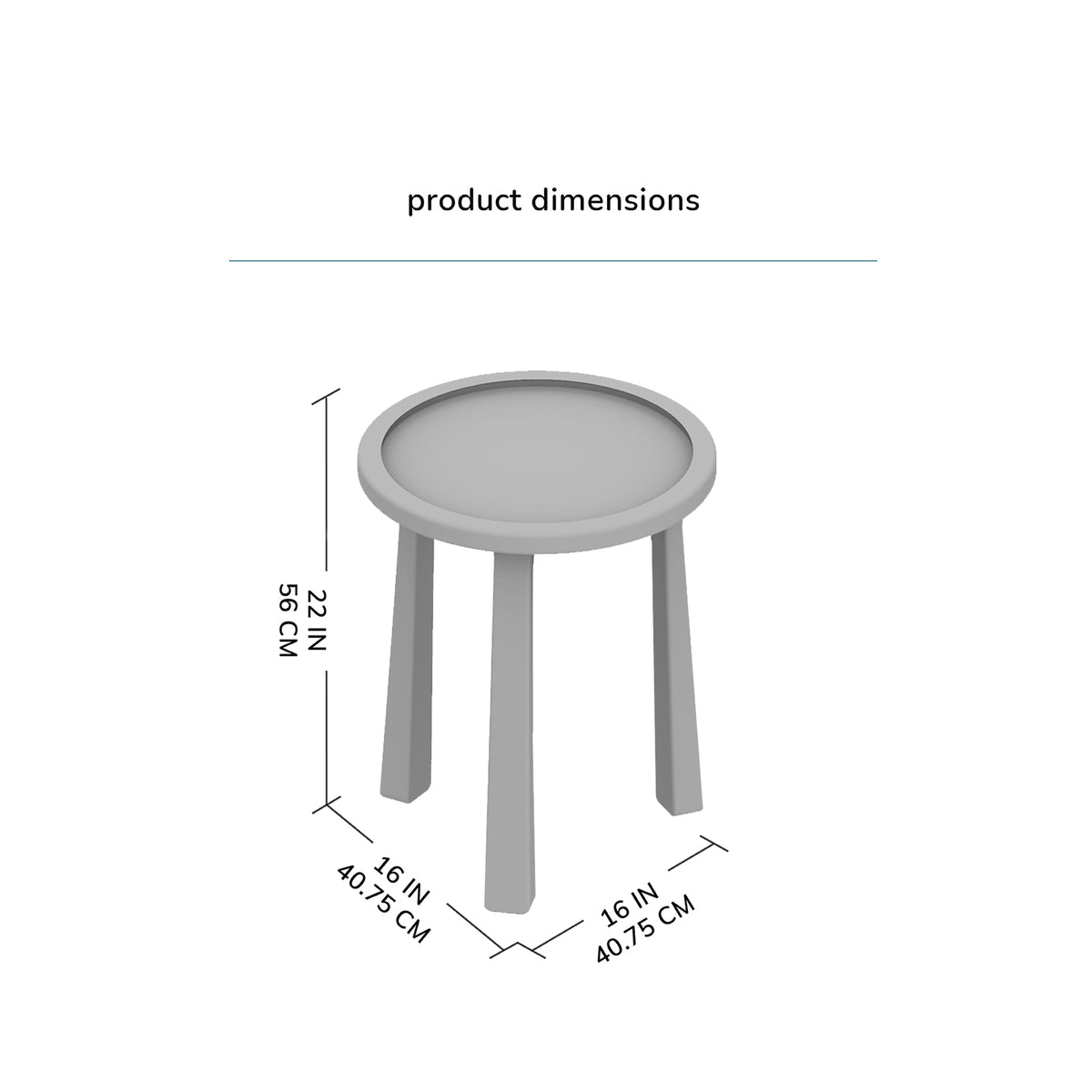Daisy Solid Wood Side Table - Hazel Brown