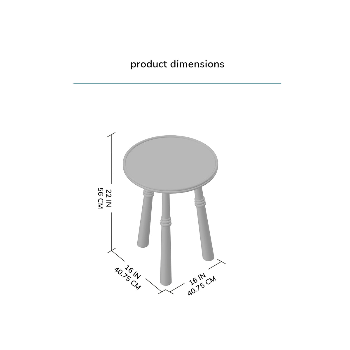 Lola Solid Wood Side Table - Mid Tone Honey