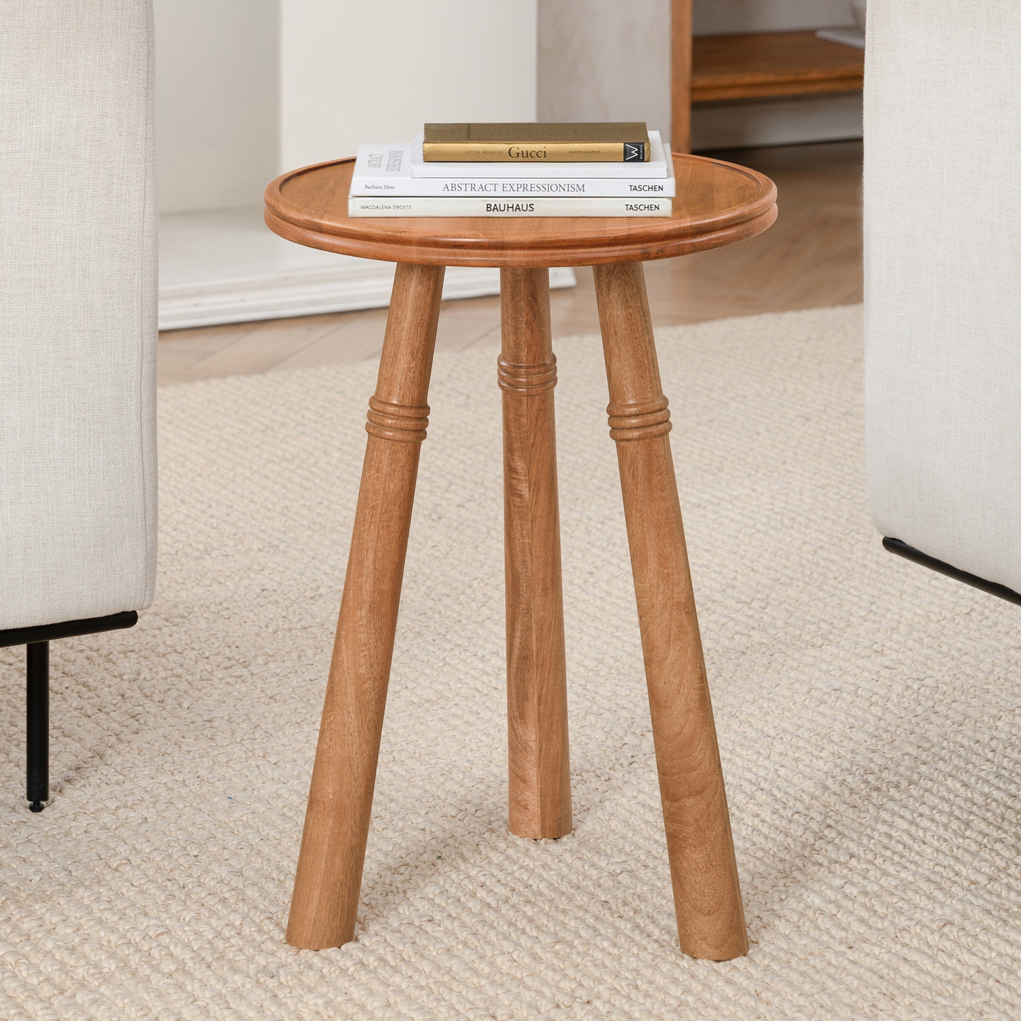 Lola Solid Wood Side Table - Mid Tone Honey