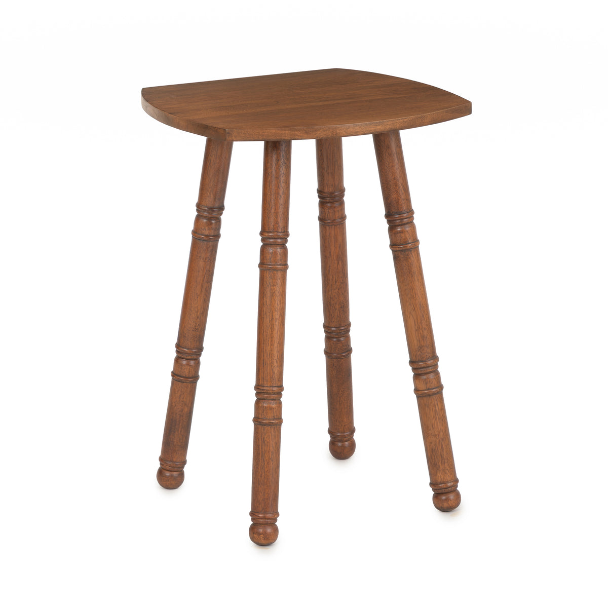 Spritz Solid Wood Side Table - Walnut