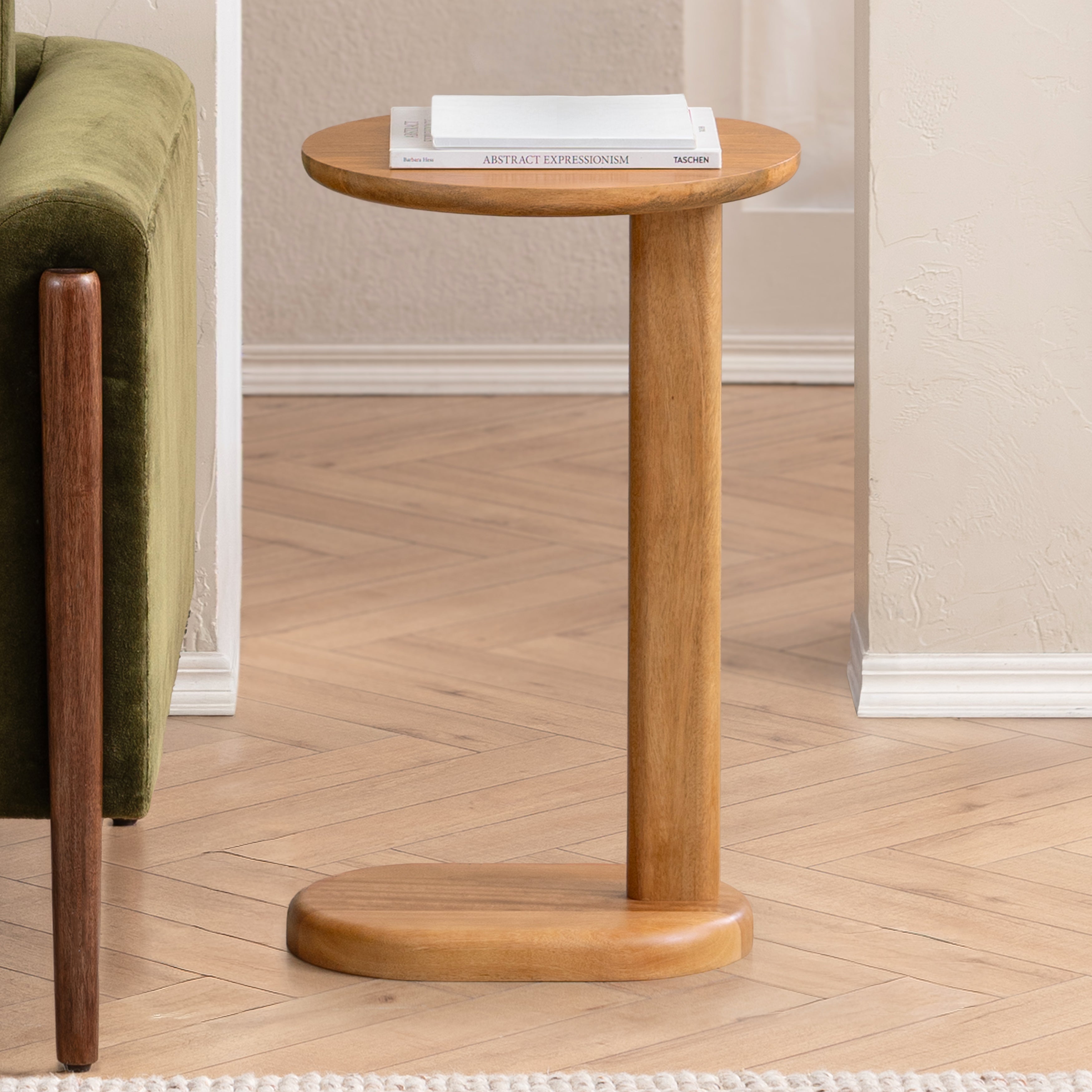 Nora Solid Wood Side Table - Mid Tone Honey
