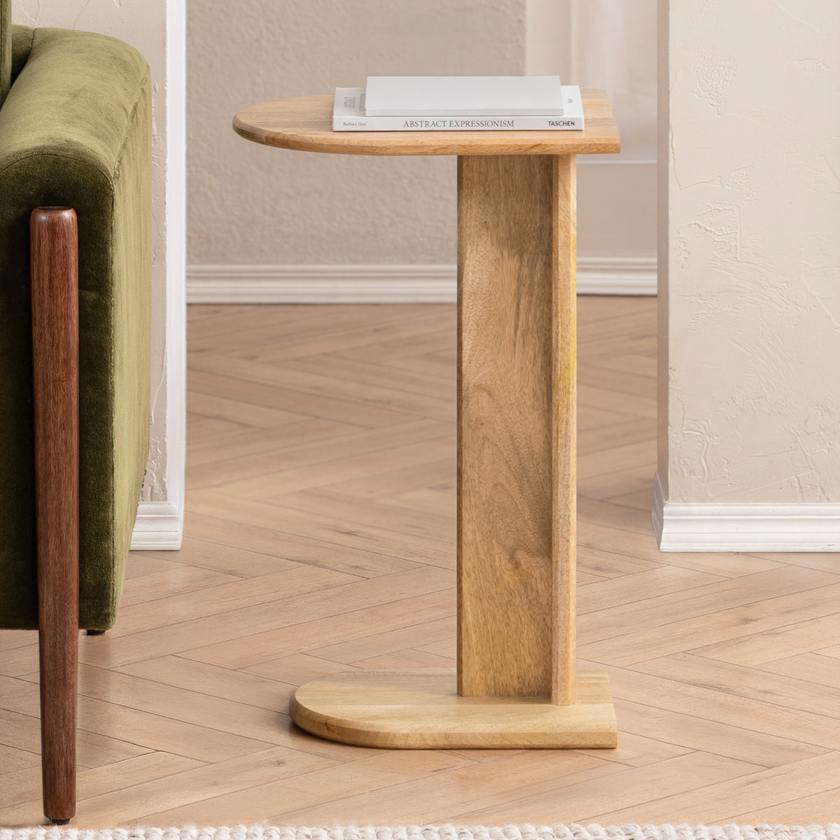 Ivy Solid Wood Side Table - Natural