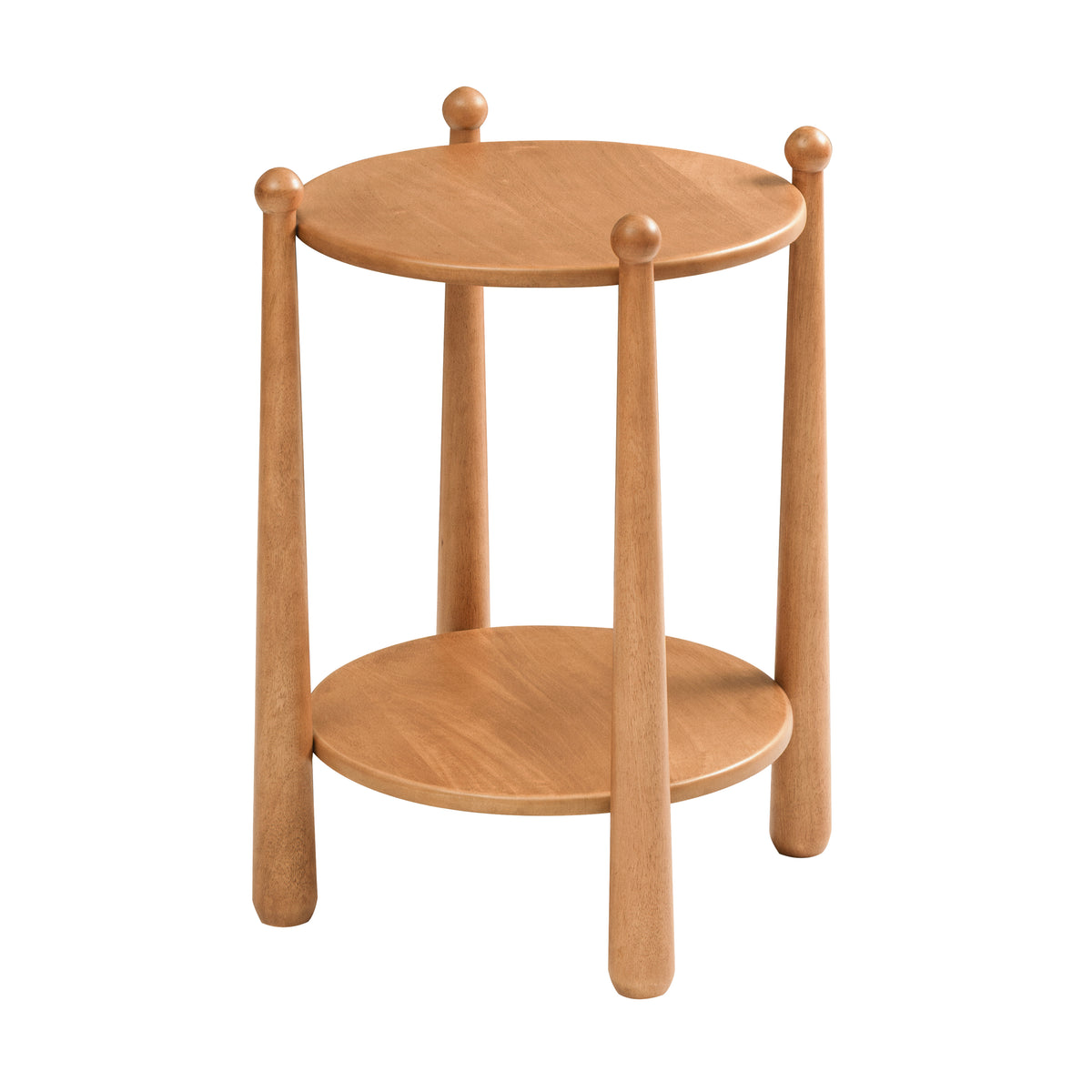 Pablo Solid Wood Side Table - Mid Tone Honey
