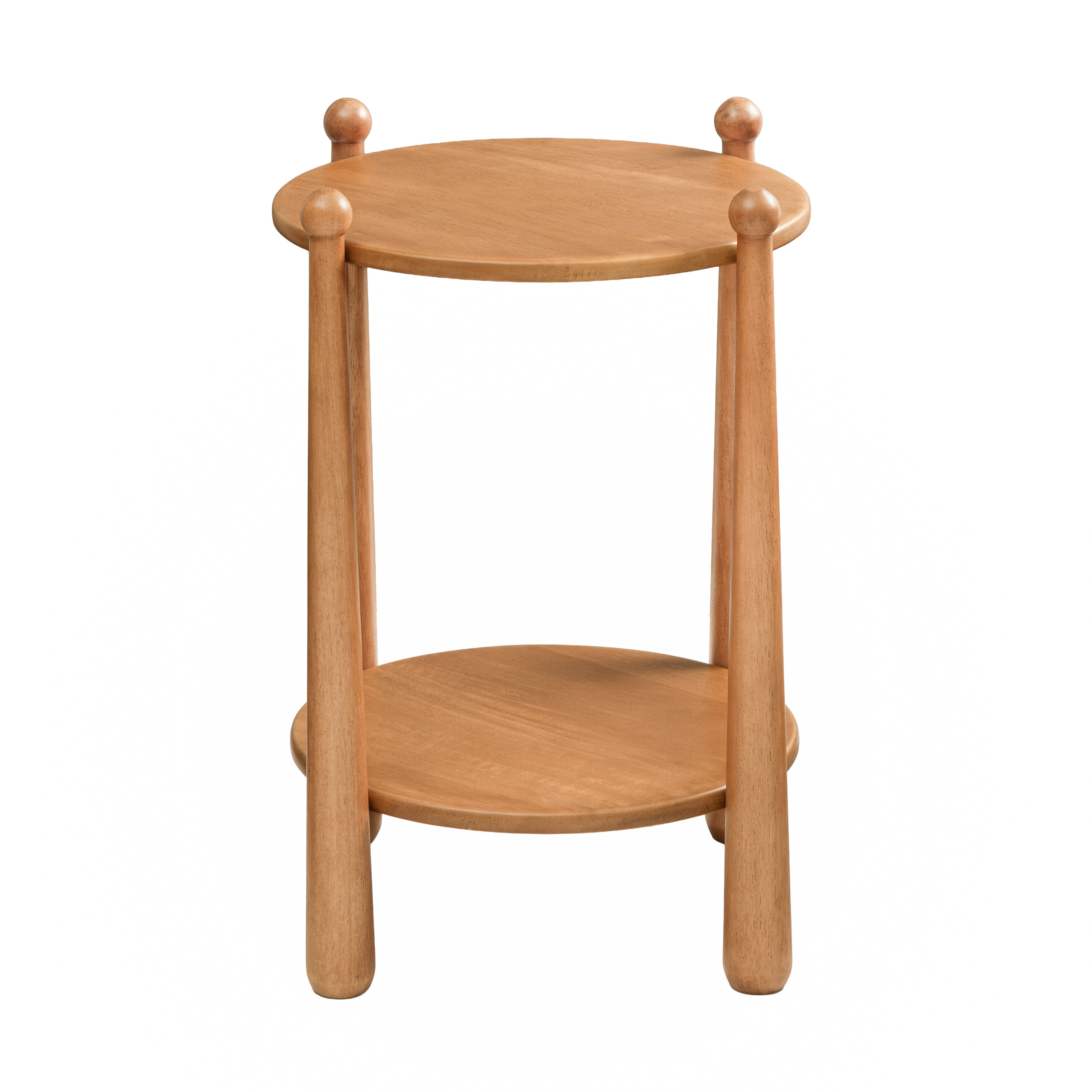 Pablo Solid Wood Side Table - Mid Tone Honey