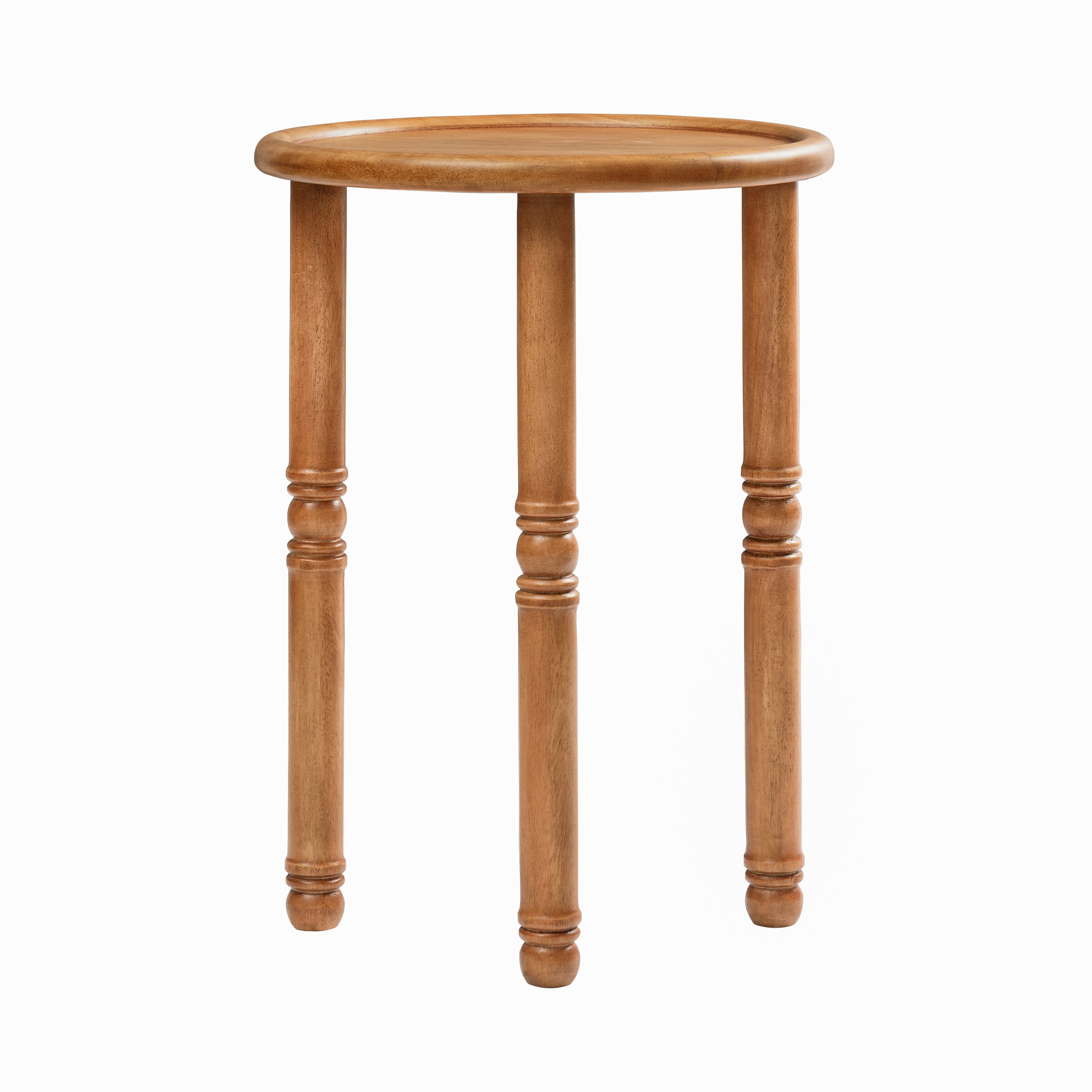 Pierre Solid Wood Side Table - Mid Tone Honey