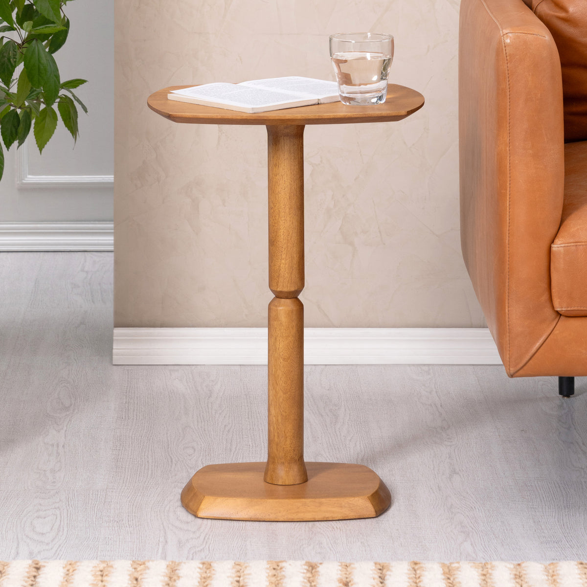 Firma Solid Wood Side Table - Mid Tone Honey