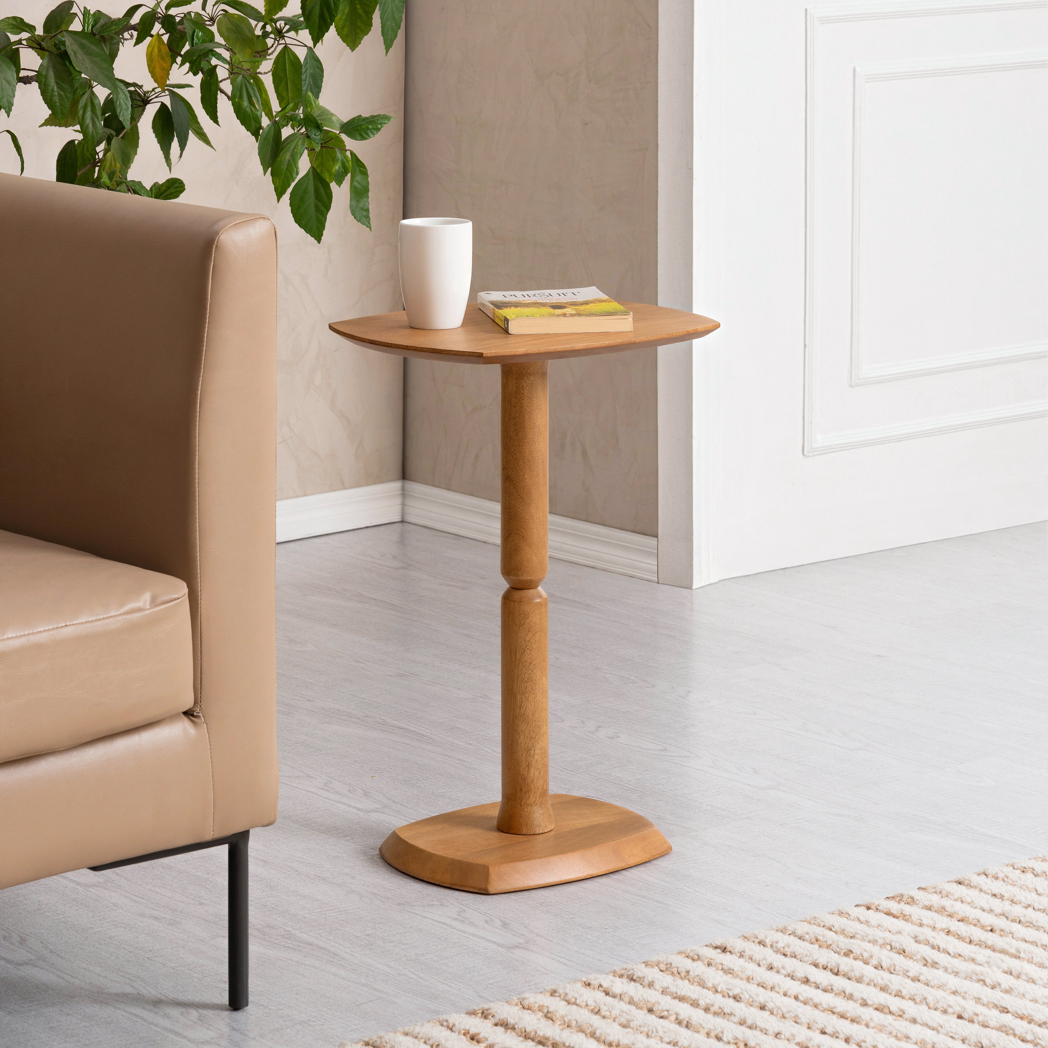 Firma Solid Wood Side Table - Mid Tone Honey