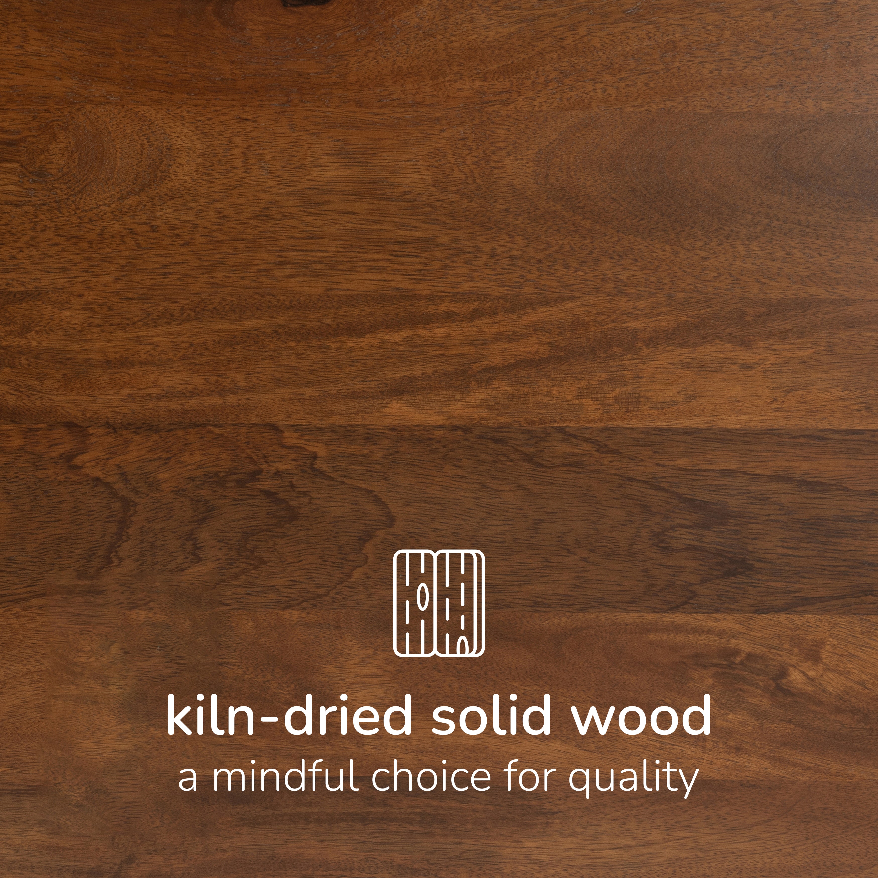 Firma Solid Wood Side Table - Walnut