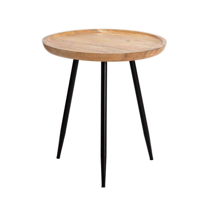 Chervey Tri Pin Side Table Large - Natural