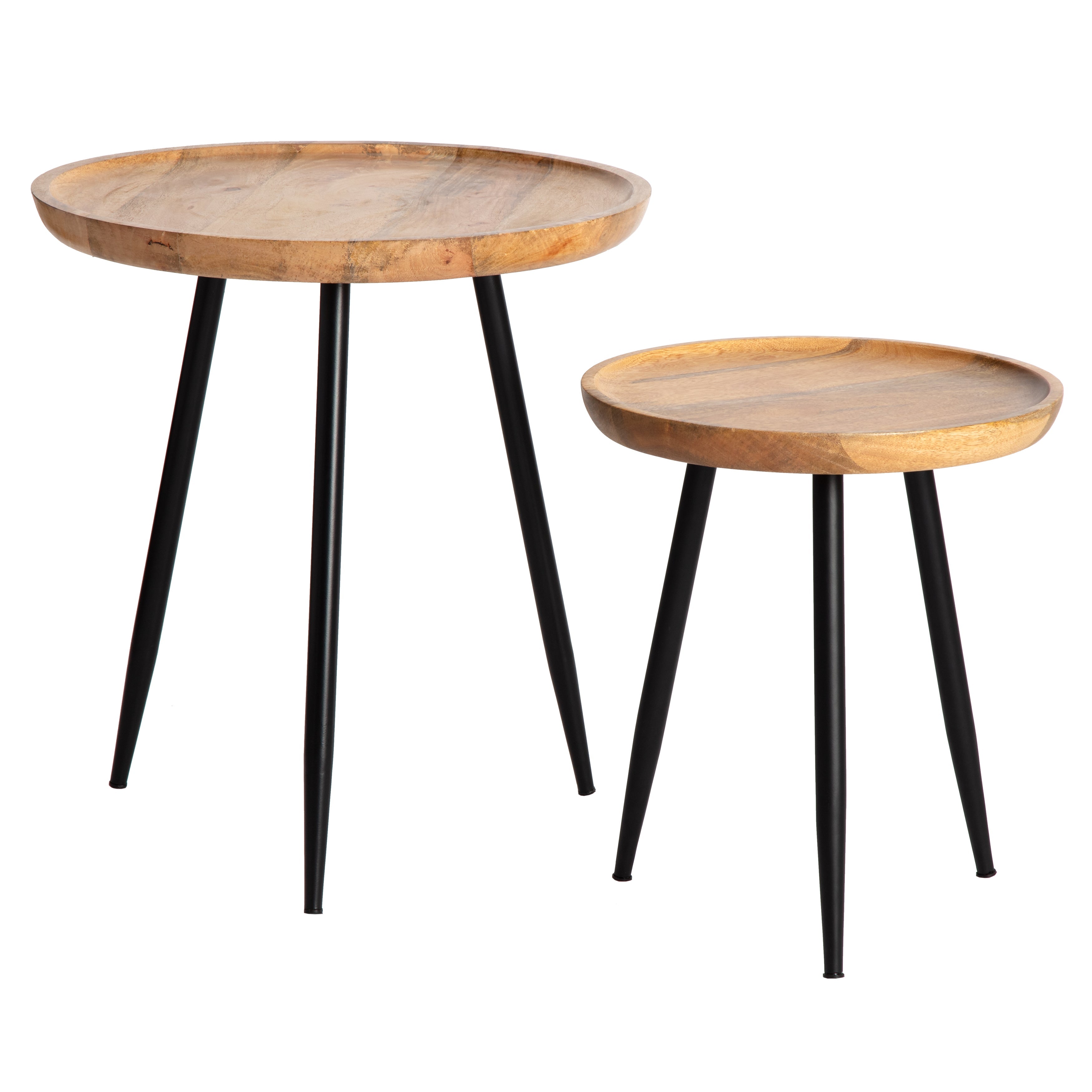 Chervey Tri Pin Side Table Large - Natural