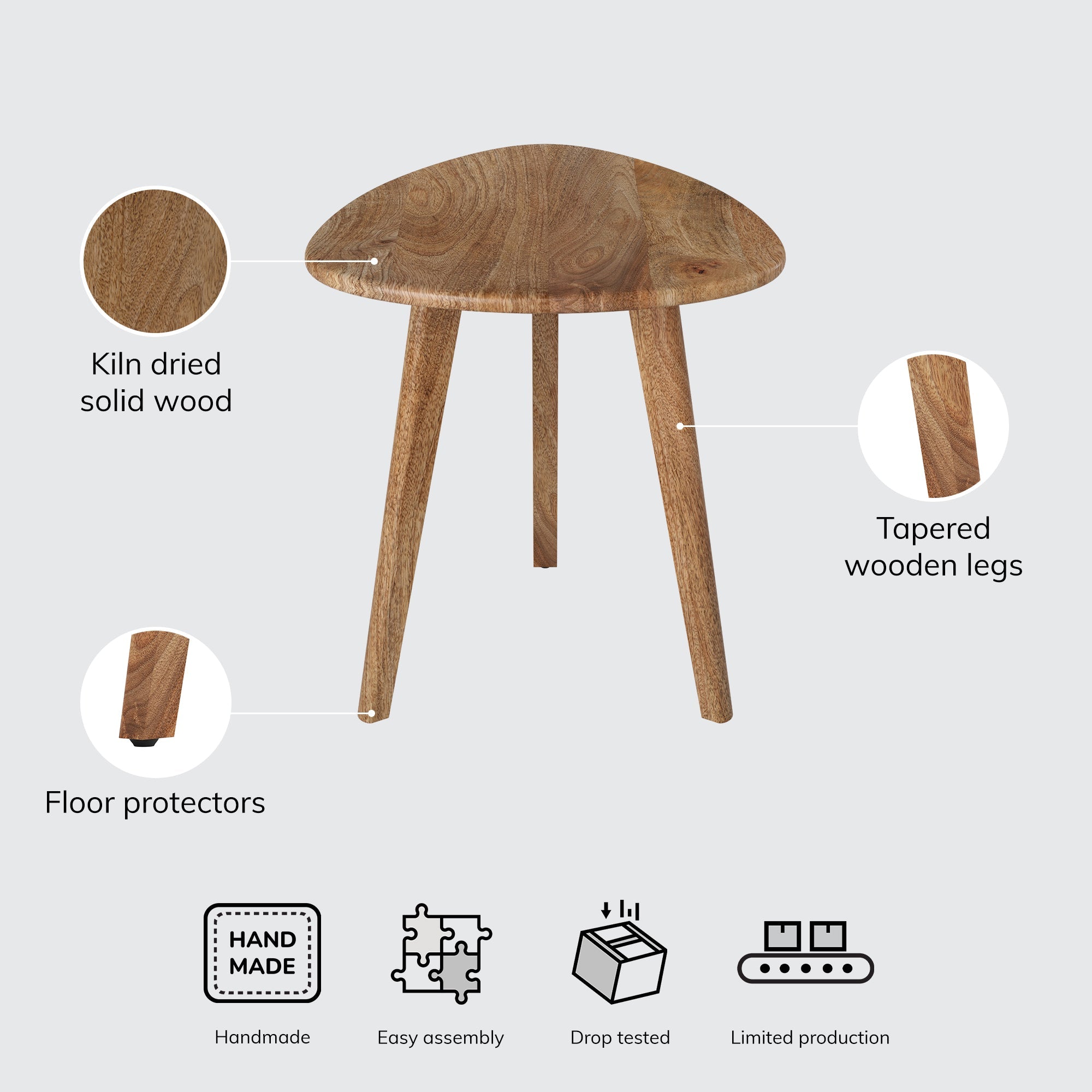 Armstrong Side Table Small - Natural