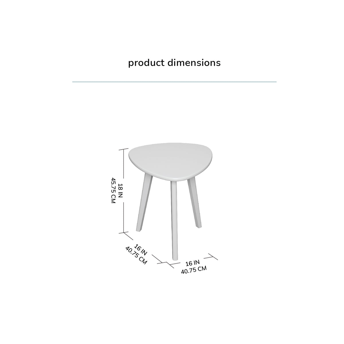 Tora Solid Wood Side Table - Walnut